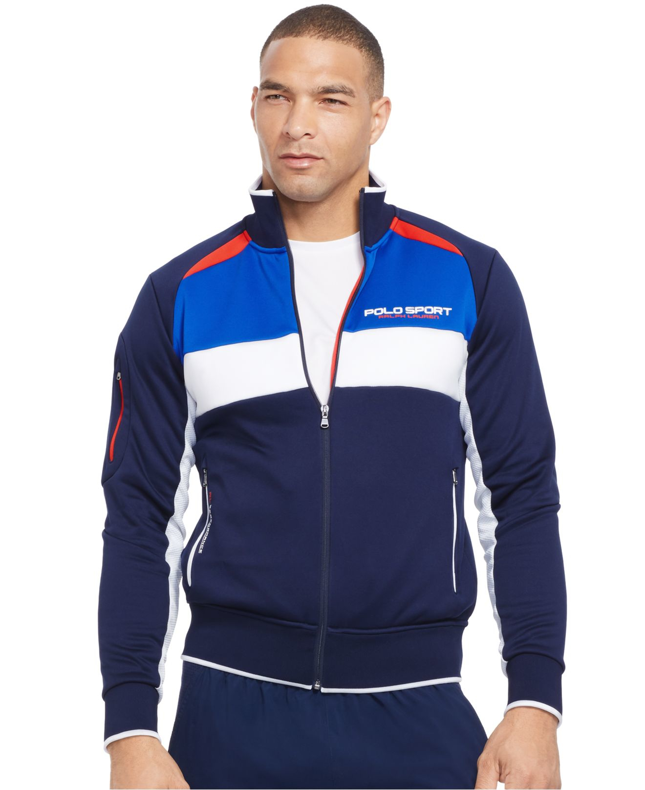 Polo ralph lauren Polo Sport Colorblocked Track Jacket in Blue for Men