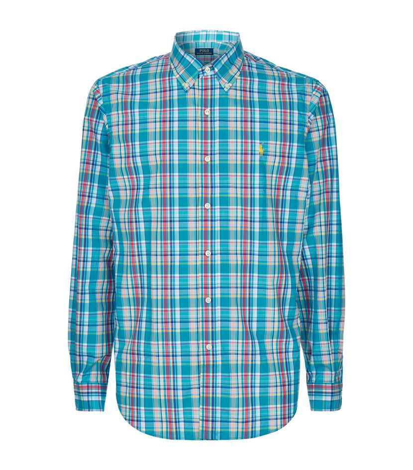 Polo Ralph Lauren Plaid Sport Shirt in Blue for Men | Lyst