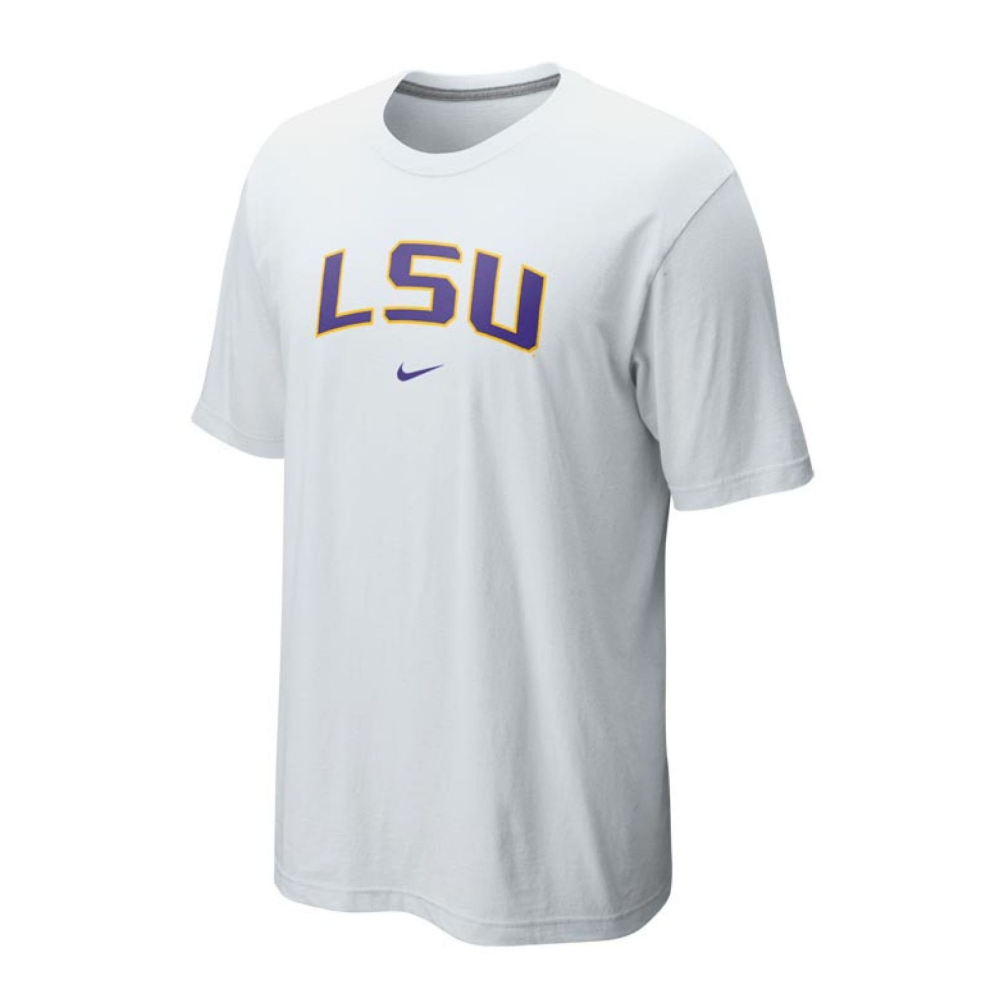 Nike Men'S Lsu Tigers Classic Arch T-Shirt in White for Men | Lyst