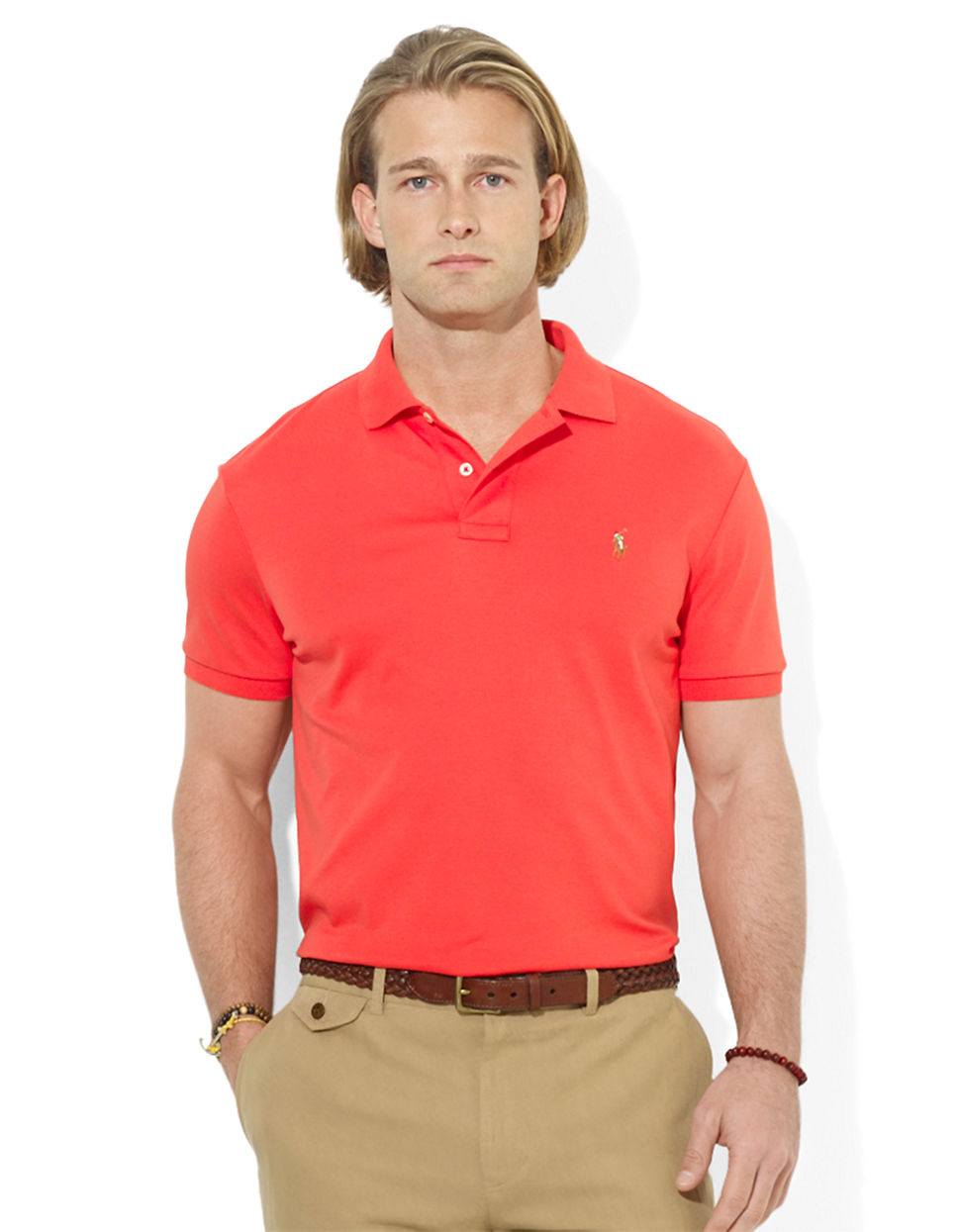 Polo Ralph Lauren Pima Softtouch Polo Shirt in Red for Men (Racing Red ...