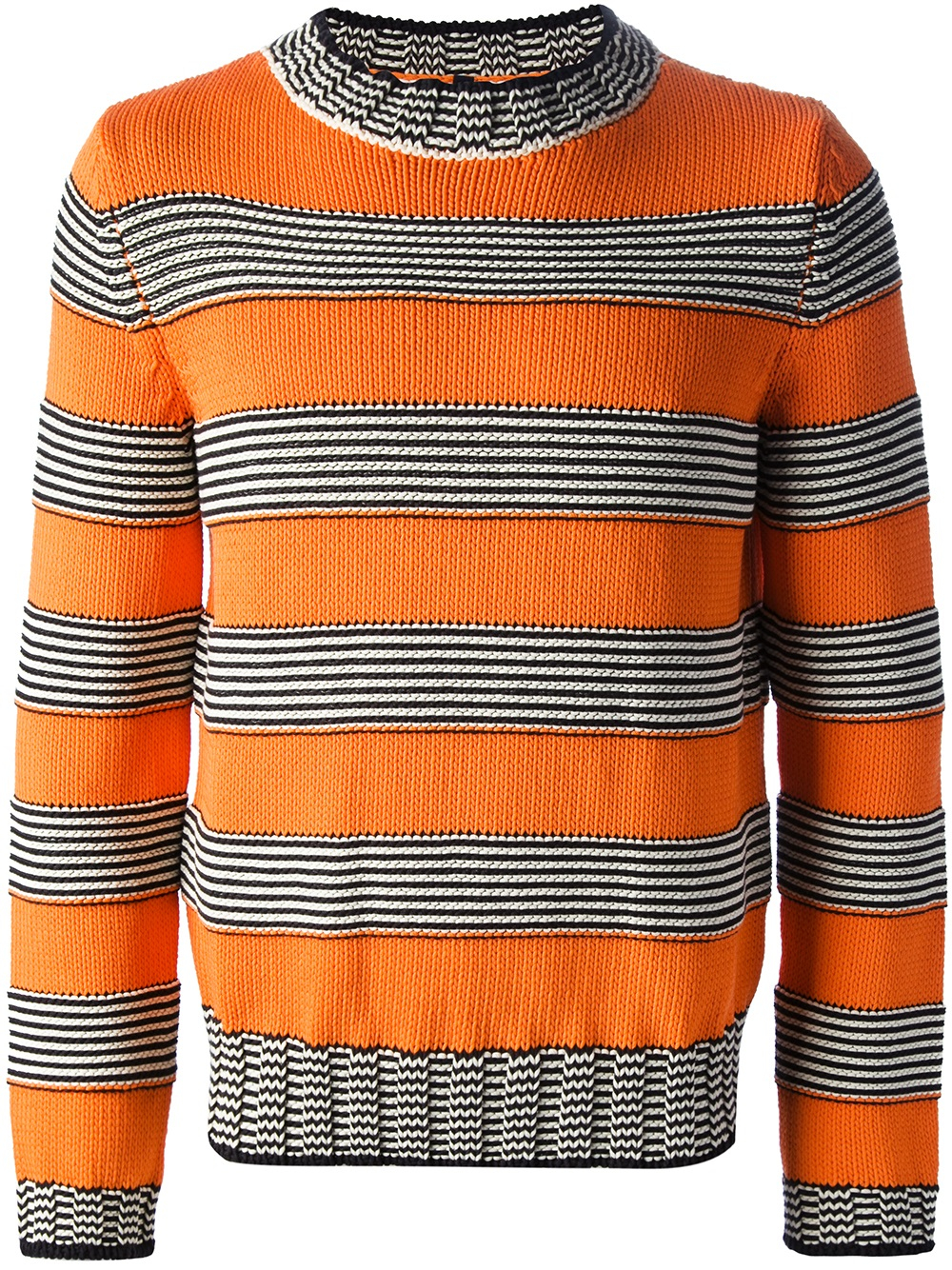 Liseaven Men's Striped Sweater Men Pullovers O Neck Pull