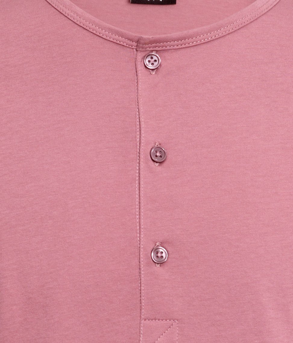 mens pink henley shirt