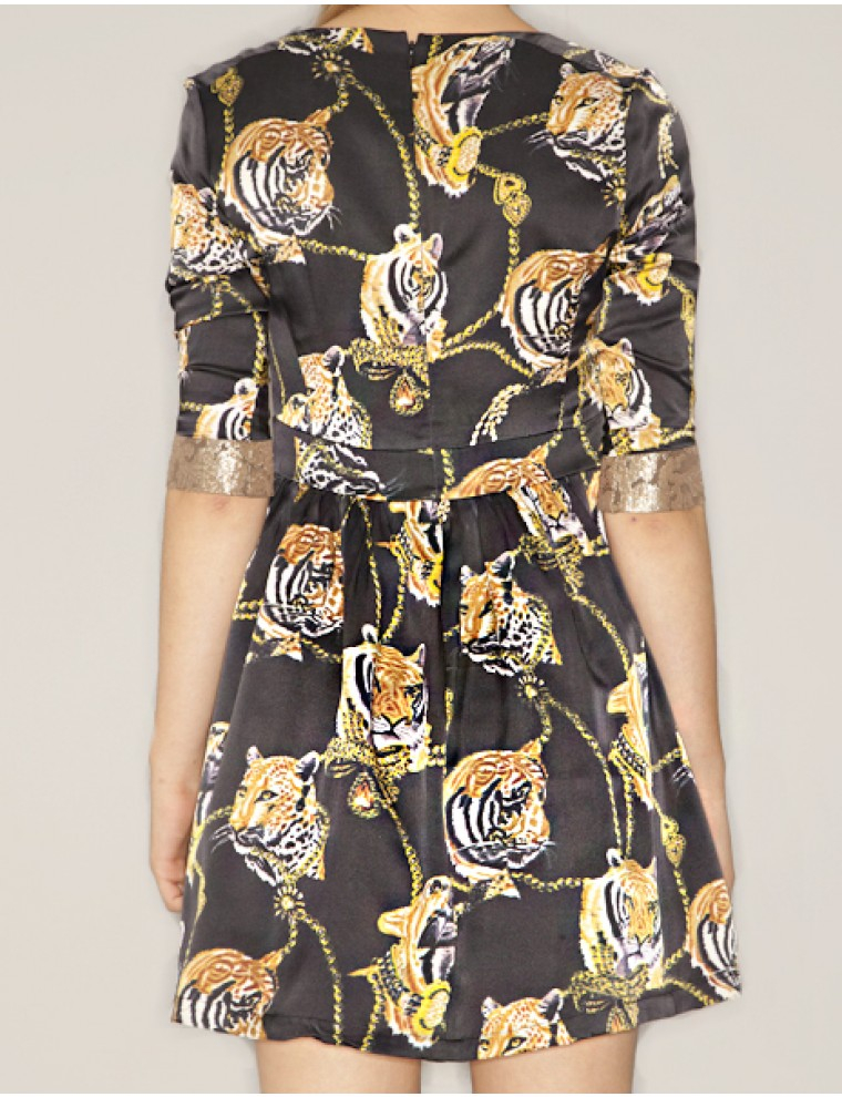 silk tiger robe