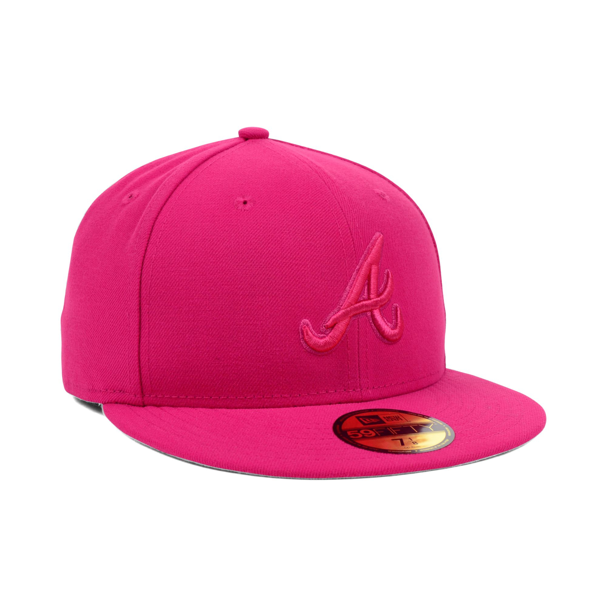 Ktz Atlanta Braves Pop Tonal 59fifty Cap in Pink Lyst