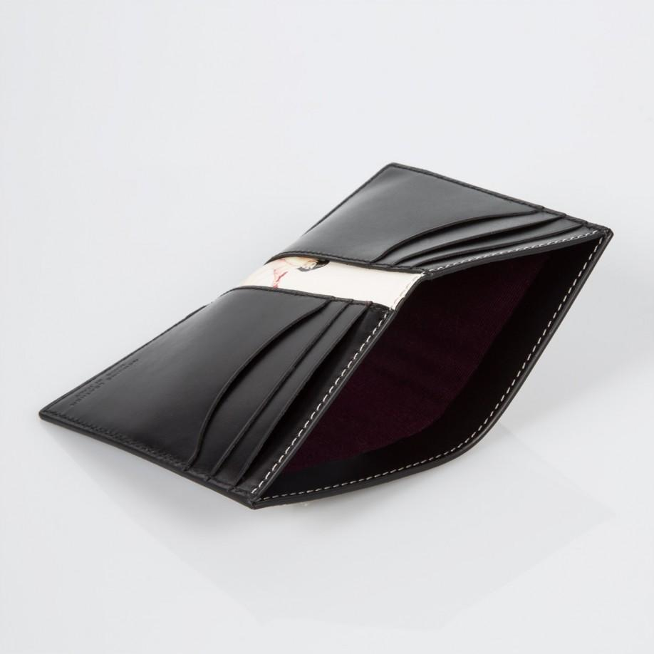 Lyst - Paul Smith Men&#39;s Black Leather &#39;naked Lady&#39; Print Interior Credit Card Wallet in Black ...