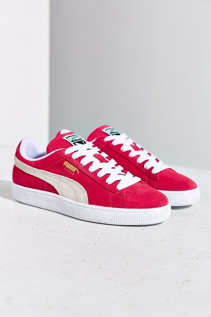 Puma Classic Lace-Up Sneaker in Red (BRIGHT RED) | Lyst