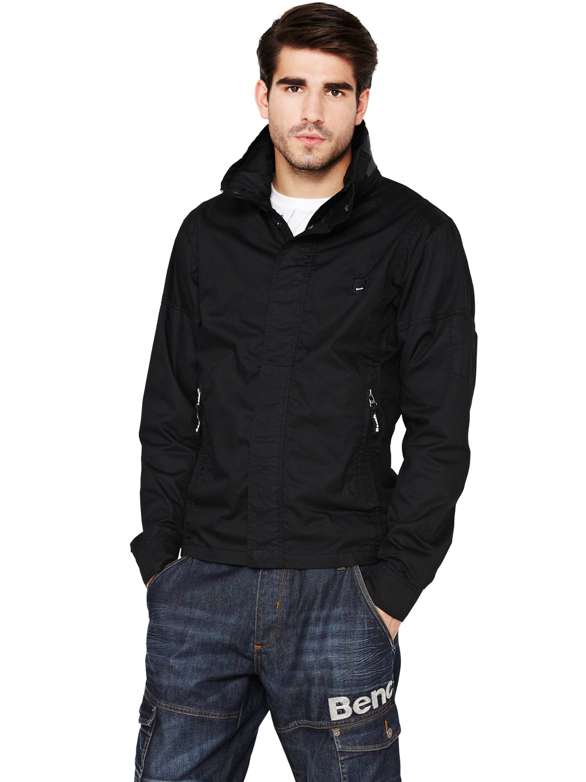 Bench Bench Mens Logo Jacket in Black for Men | Lyst