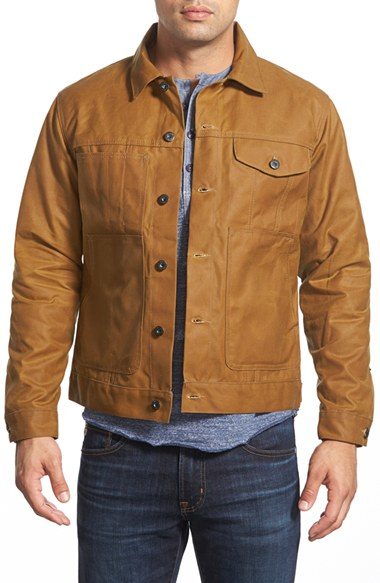 Lyst - Filson Wax Coated Canvas Workwear Jacket in Brown for Men