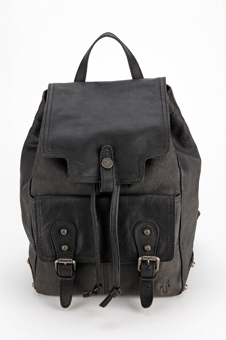 Frye Tracy Leather Backpack in Black Lyst
