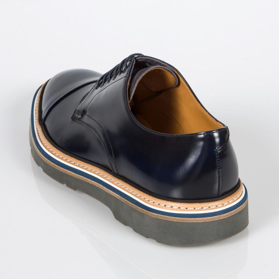 Lyst - Paul Smith Men's Navy Leather 'thom' Shoes in Blue ...