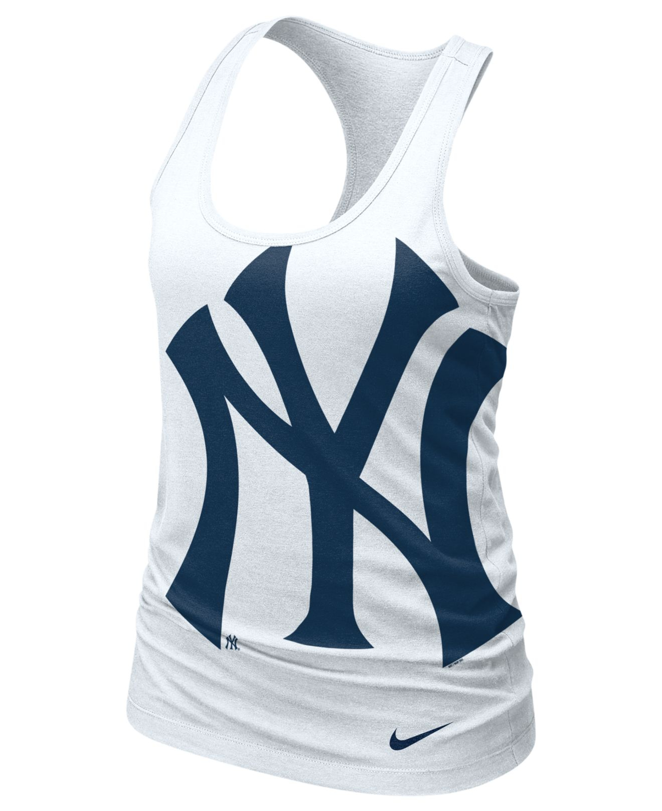 Lyst - Nike Women's New York Yankees Logo Tank Top in White