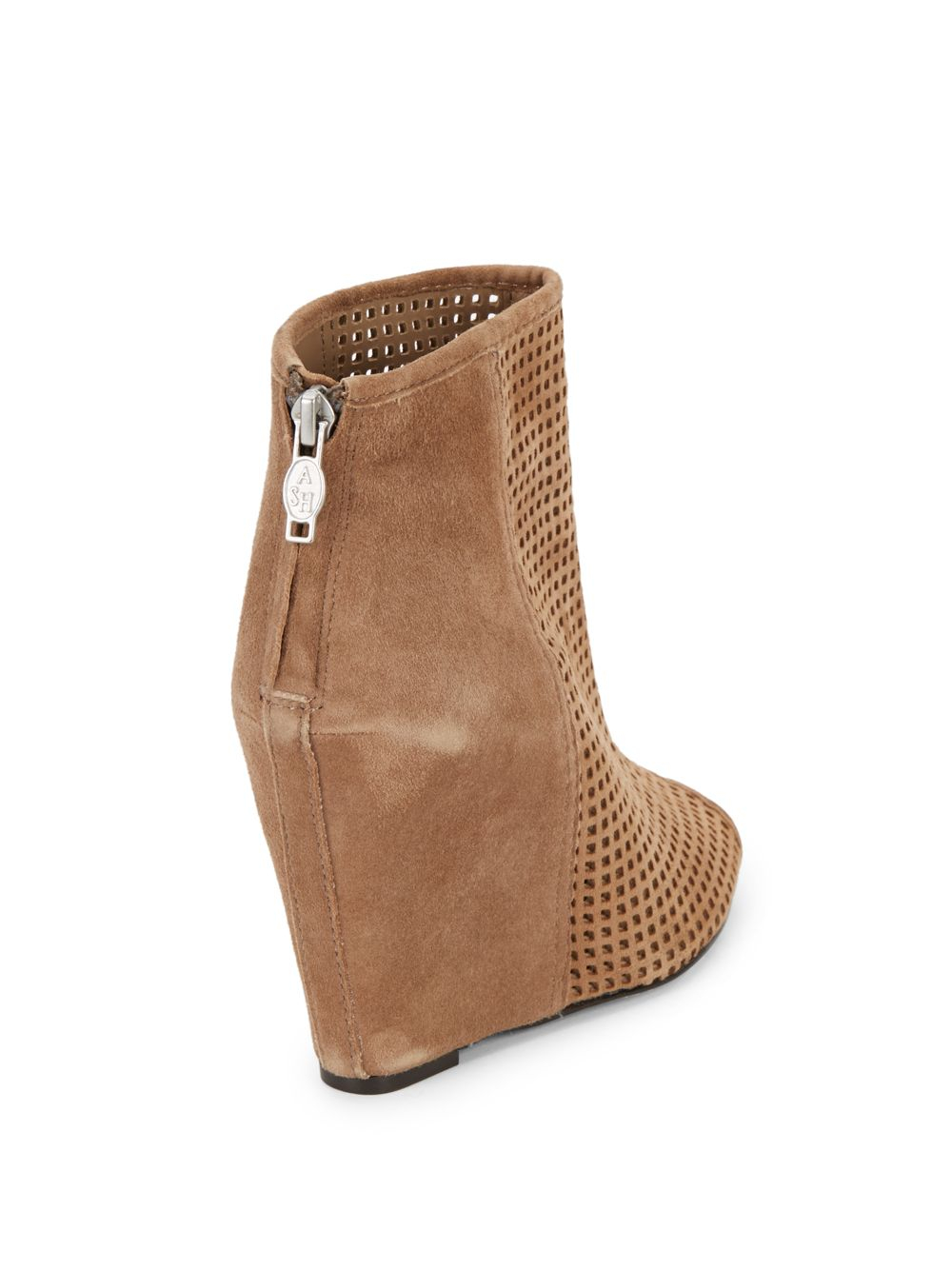 open toe wedge boots