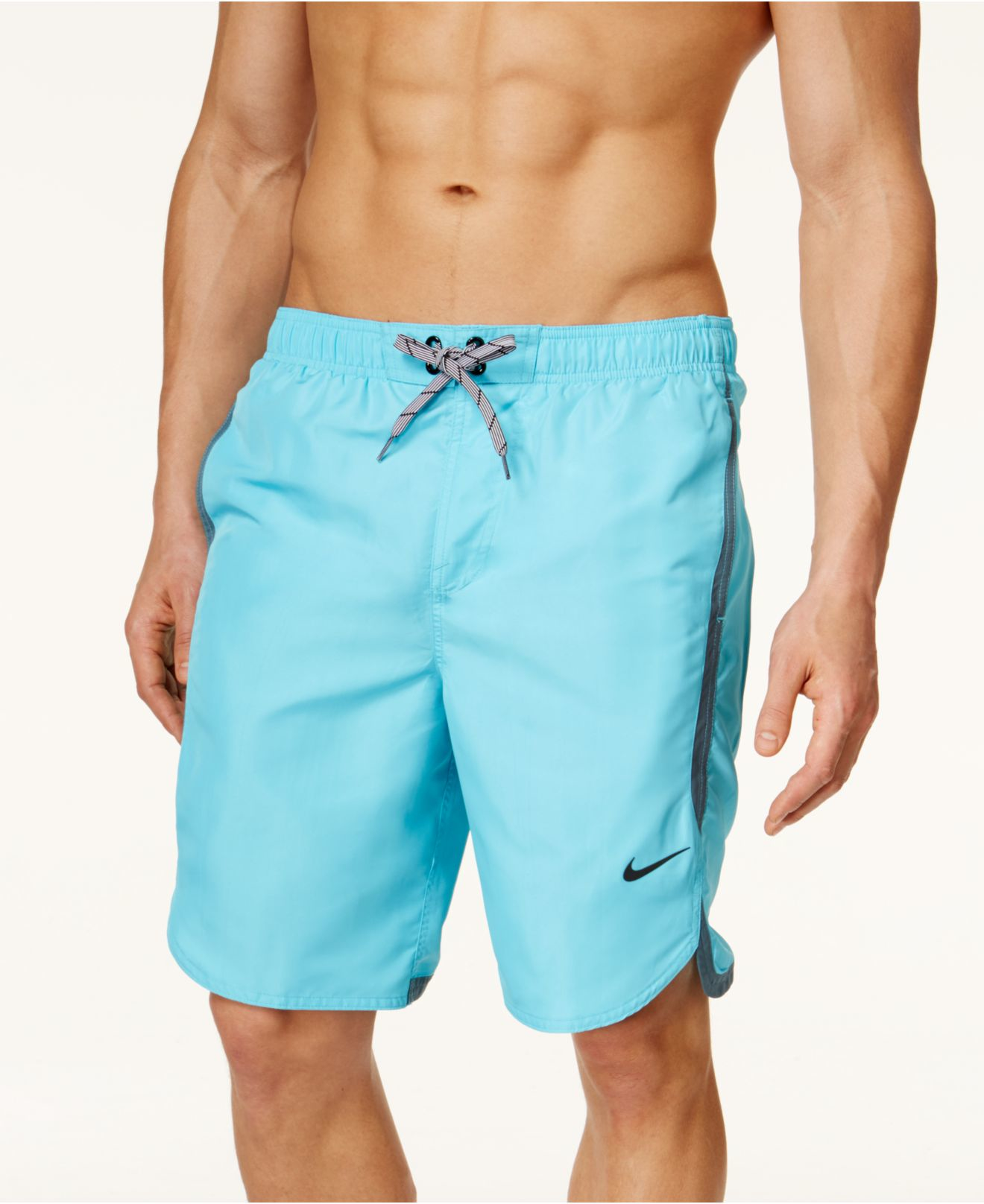 Lyst - Nike Performance Quick Dry Solid Swim Trunks in Blue for Men