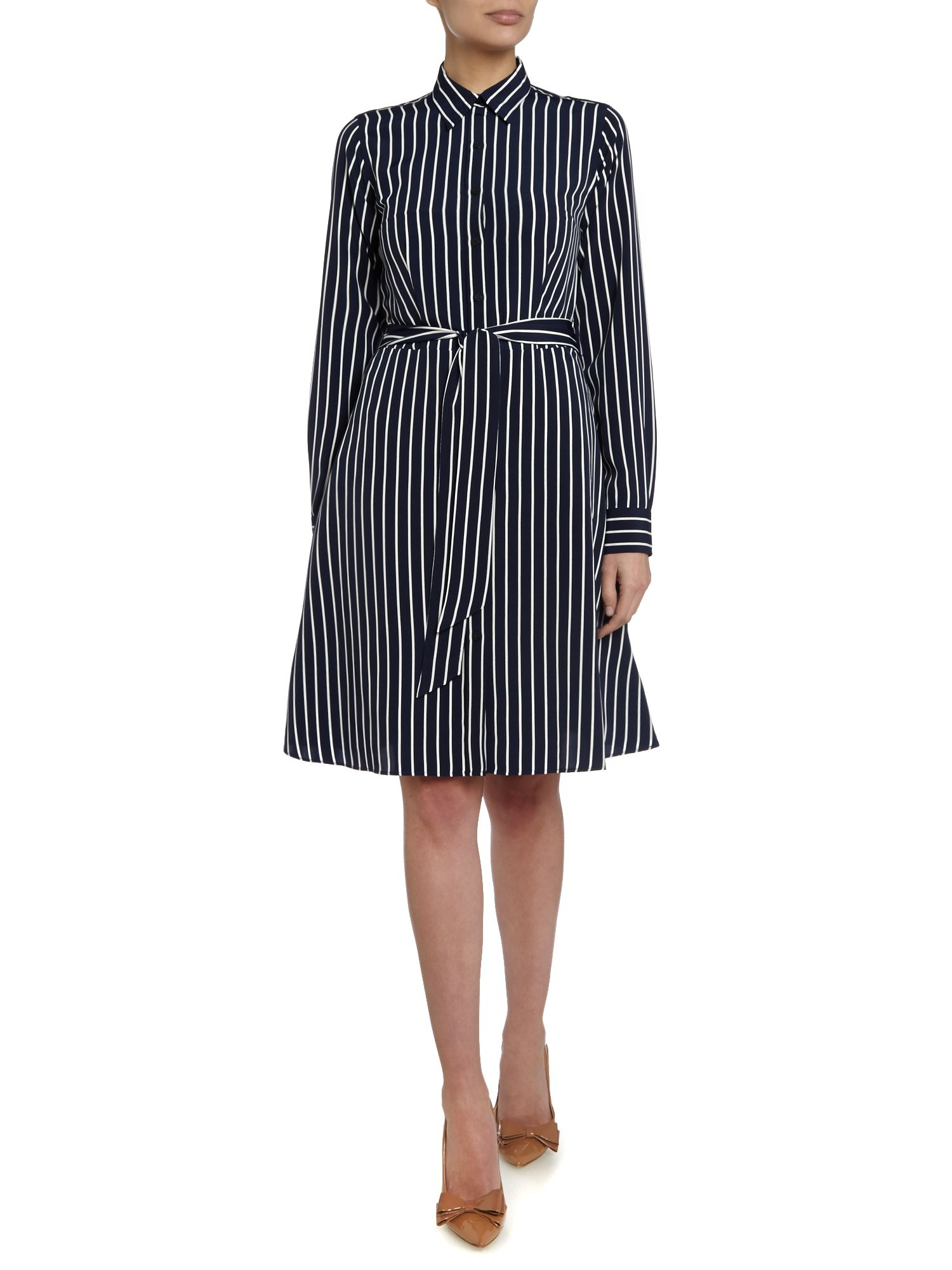 Lyst Lauren By Ralph Long Sleeved Stripe On Up Shirt Gallery