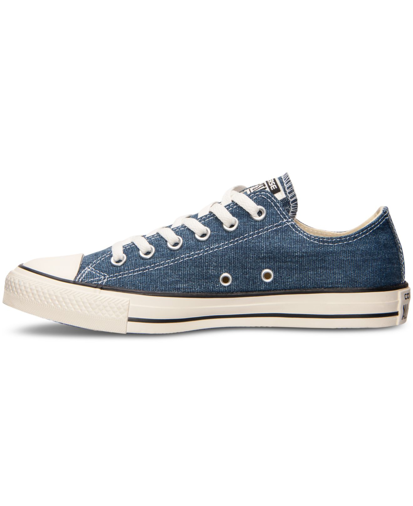 Lyst - Converse Men's Chuck Taylor Ox Denim Casual Sneakers From Finish ...