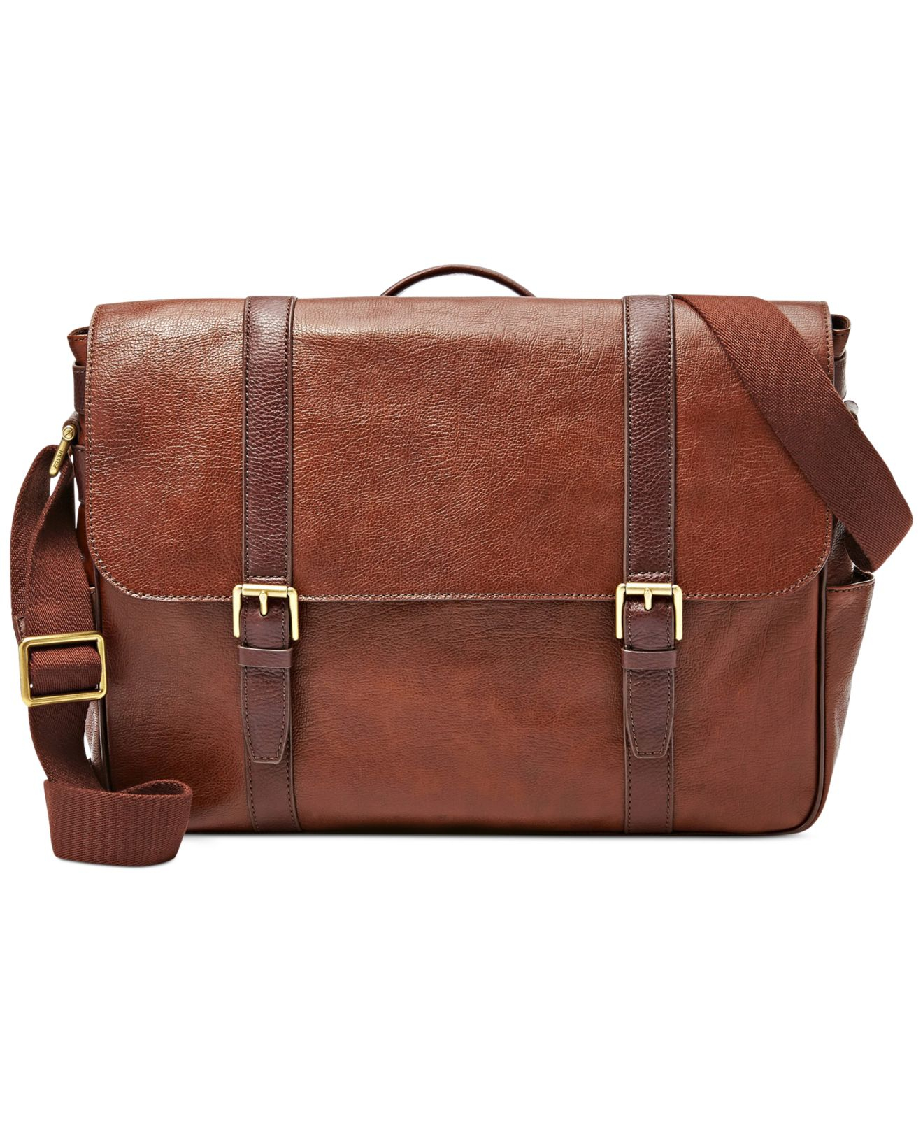 Lyst Fossil Estate East West Messenger Bag In Brown For Men Gallery