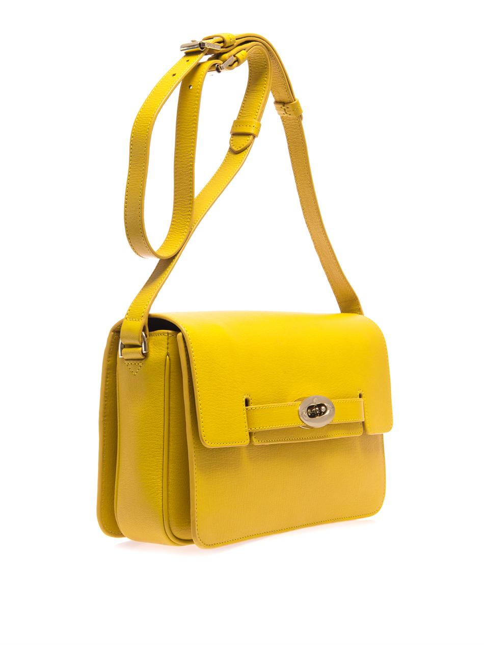 Mulberry Bayswater Crossbody Bag in Yellow | Lyst