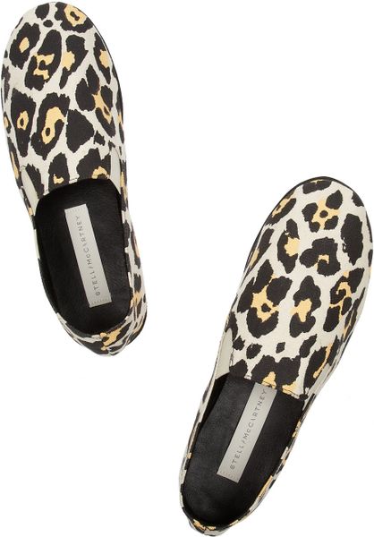 Stella Mccartney Noemi Leopard-Print Canvas Slip-On Sneakers in Animal ...