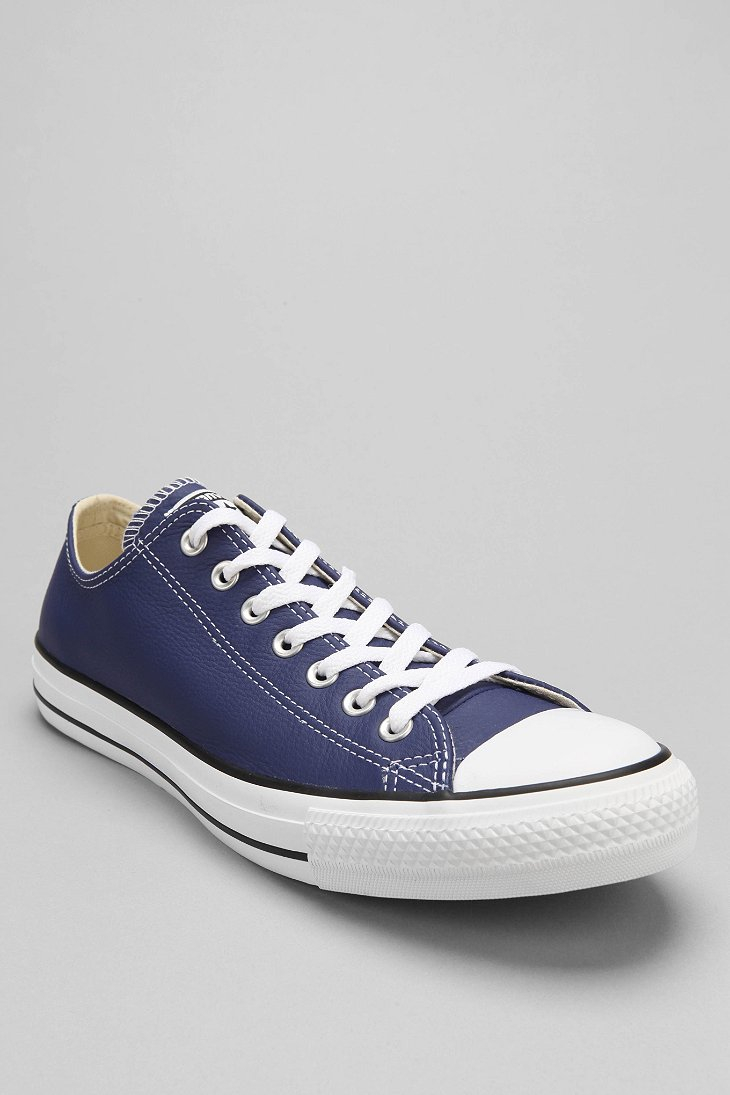 Lyst - Converse Chuck Taylor All Star Leather Low-Top Men'S Sneaker in Blue for Men