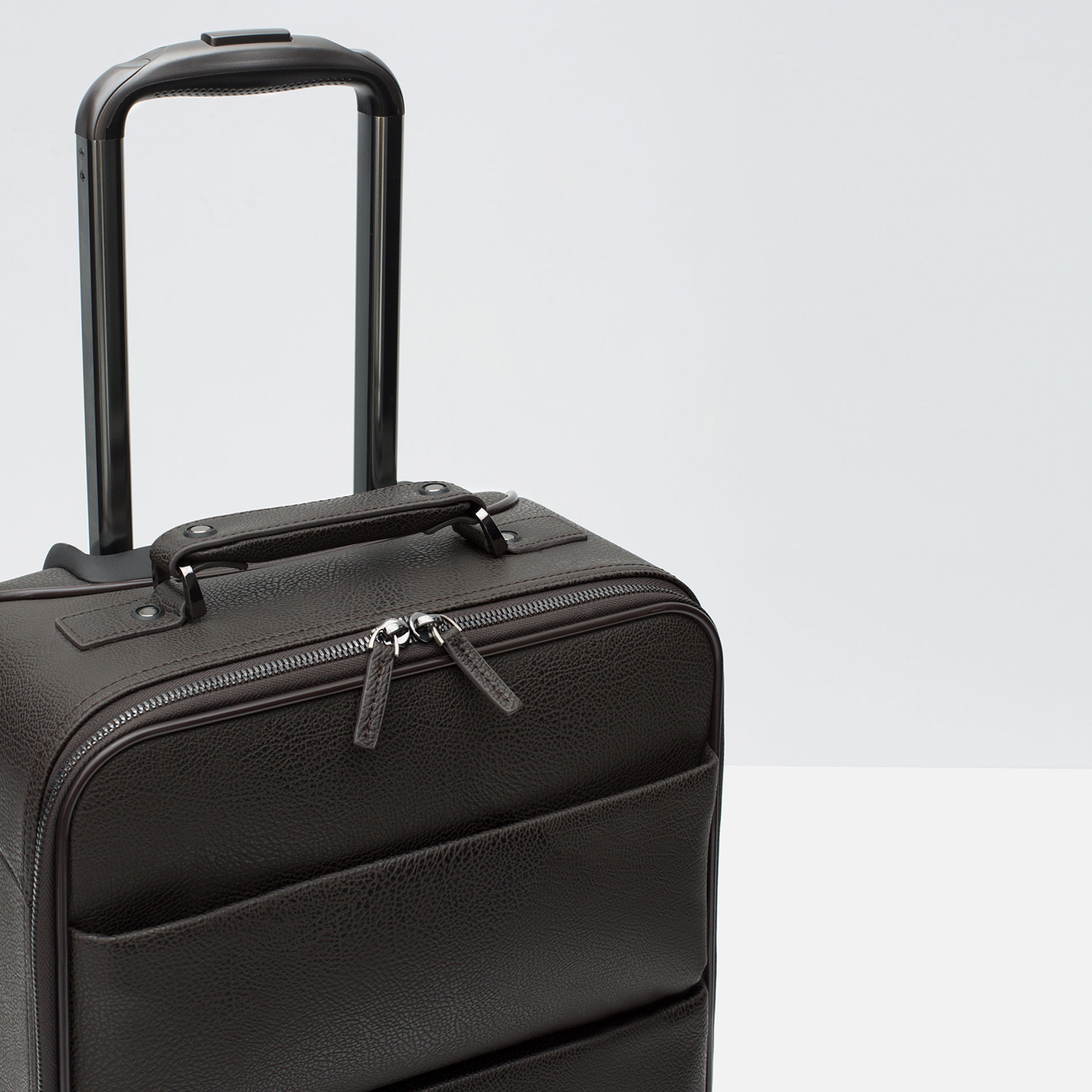 Zara Embossed Hand Luggage in Brown for Men Lyst