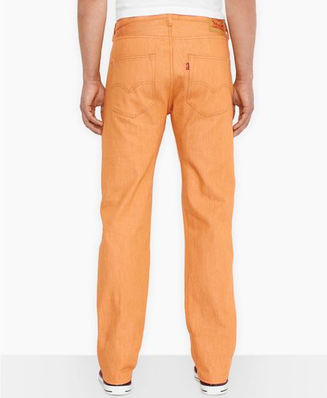 Levi's 501 Original Marigold Nat Shrinktofit Jeans in Orange for Men ...
