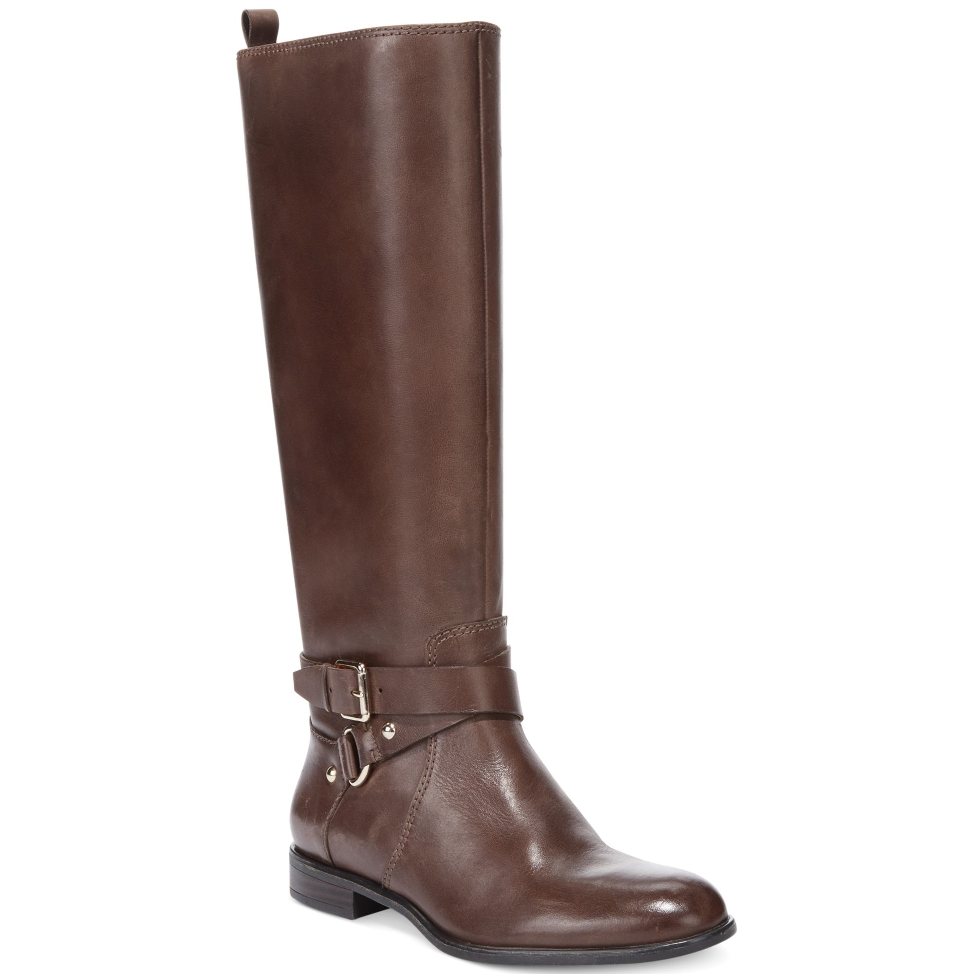 Enzo Angiolini Daniana Riding Boots in Brown | Lyst