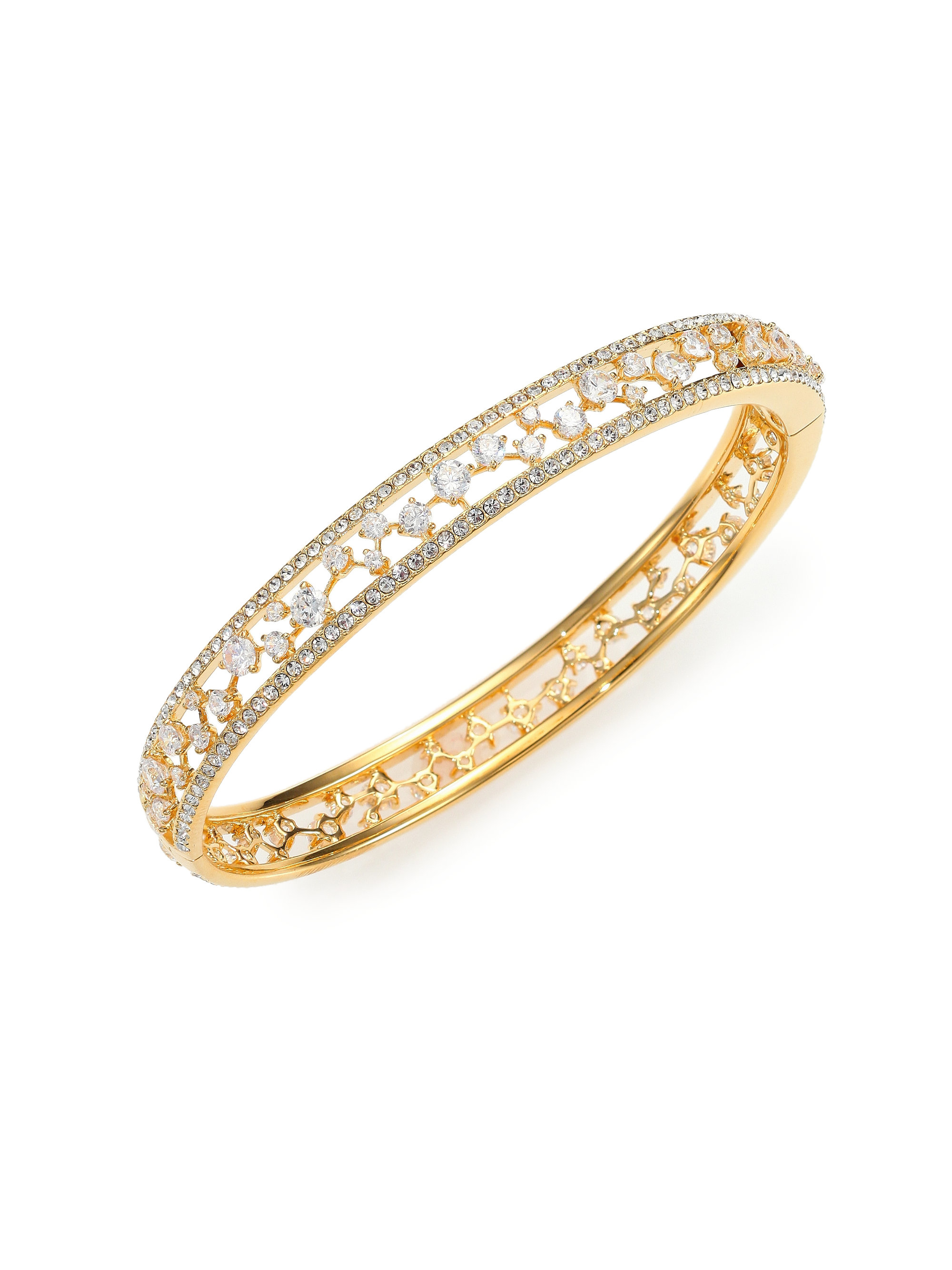 Adriana orsini Frozen Bangle Bracelet/goldtone in Metallic | Lyst