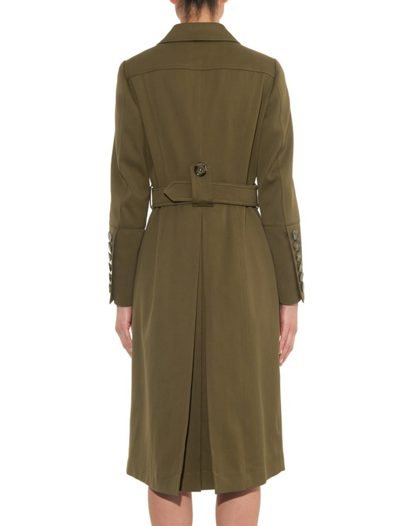 Burberry prorsum Cotton-Twill Trench Coat in Natural | Lyst
