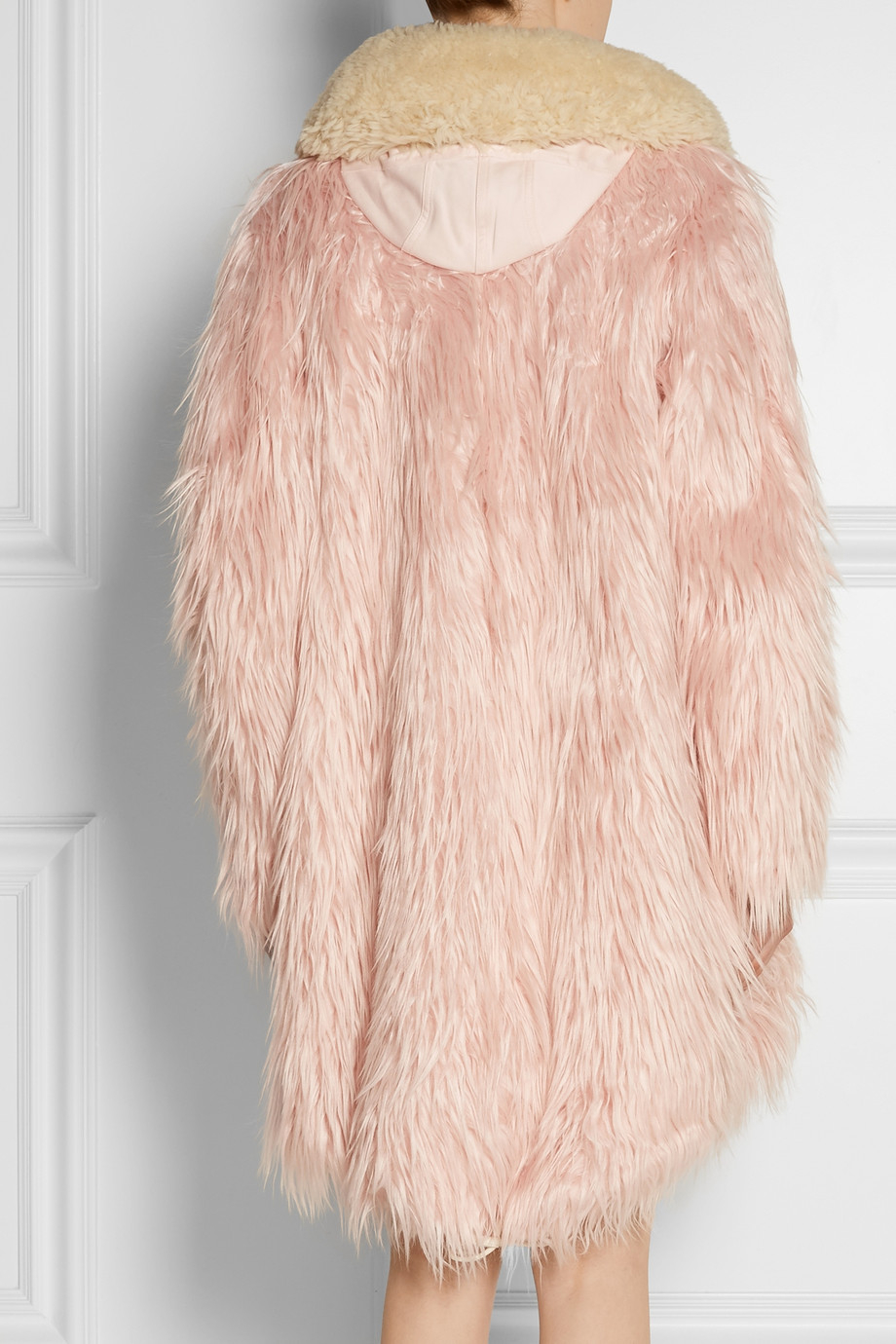 Pink Purse Speakers With Faux Fur Trim coach fluffy shearling trimmed faux fur coat in pink lyst Pink Purse Speakers With Faux Fur Trim coach fluffy shearling trimmed faux fur coat in pink lyst