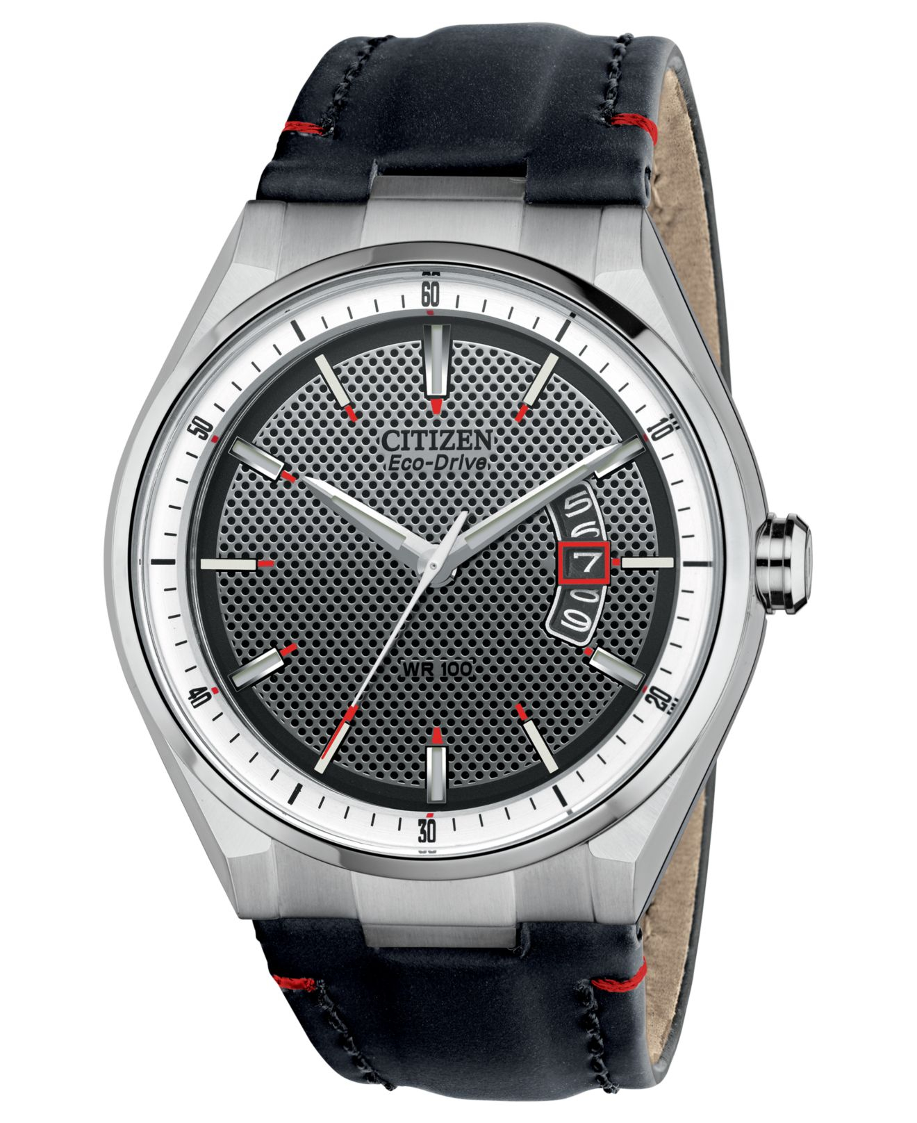 citizen eco drive black strap