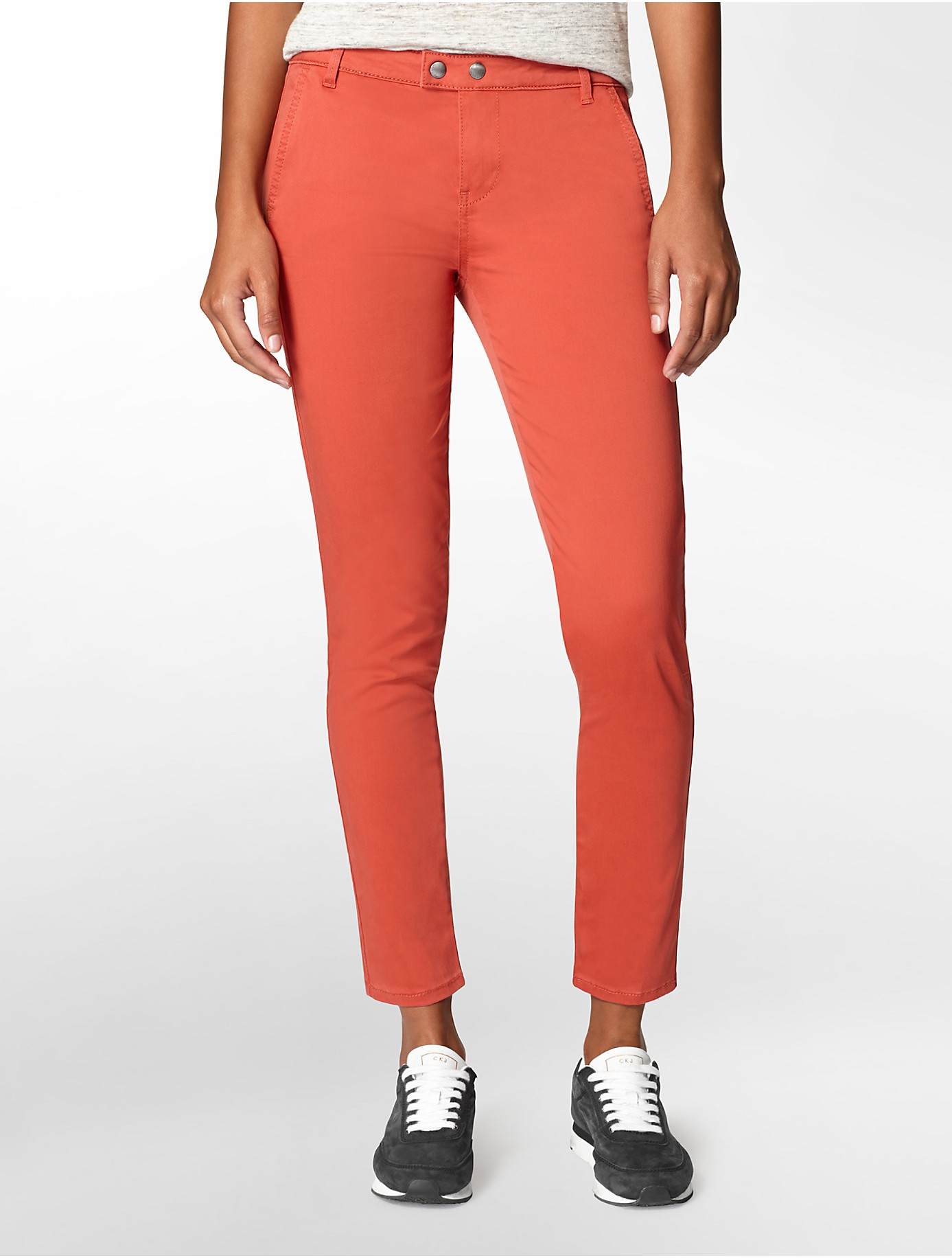 calvin klein high rise ankle skinny jeans