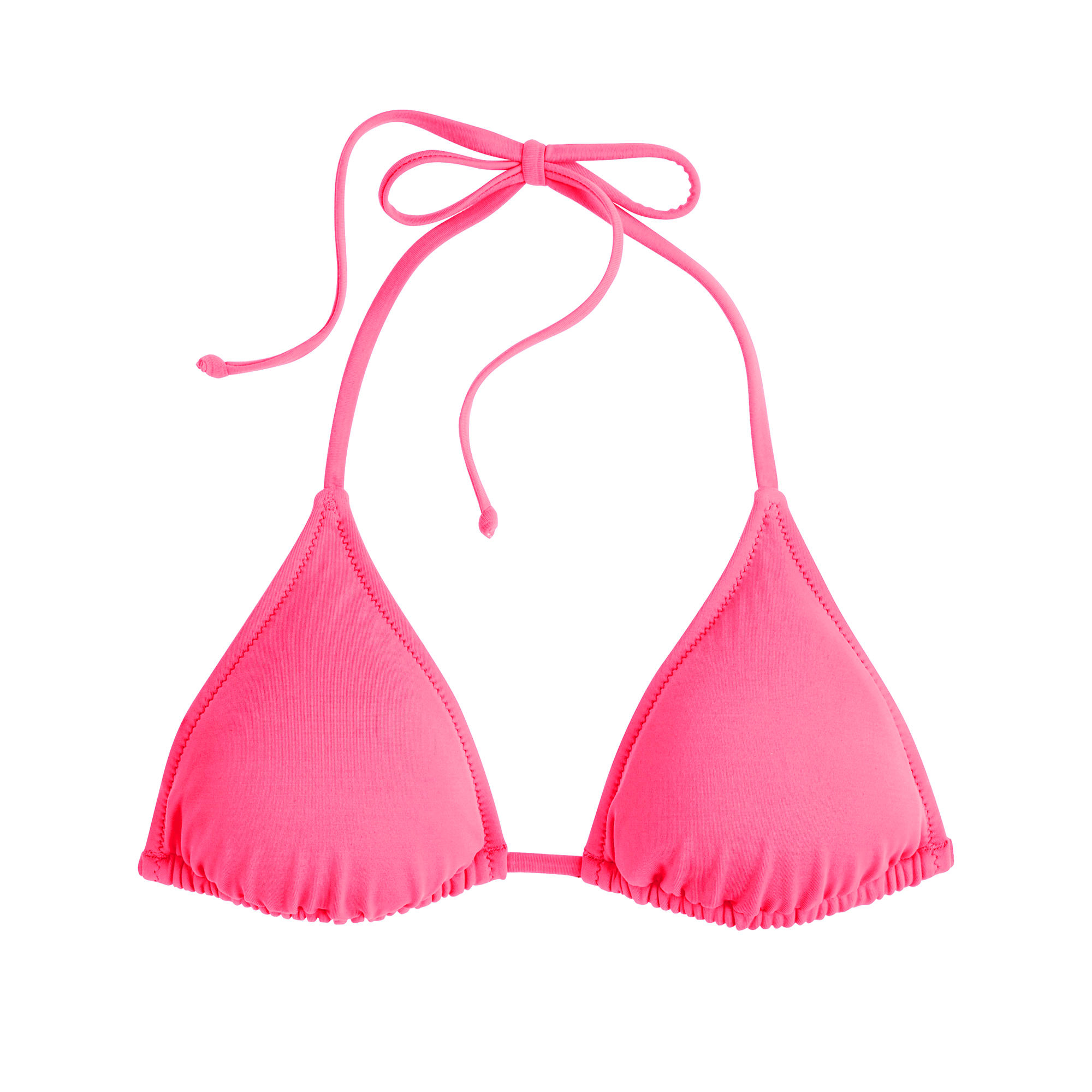 Lyst - J.Crew Neon String Bikini Top in Pink