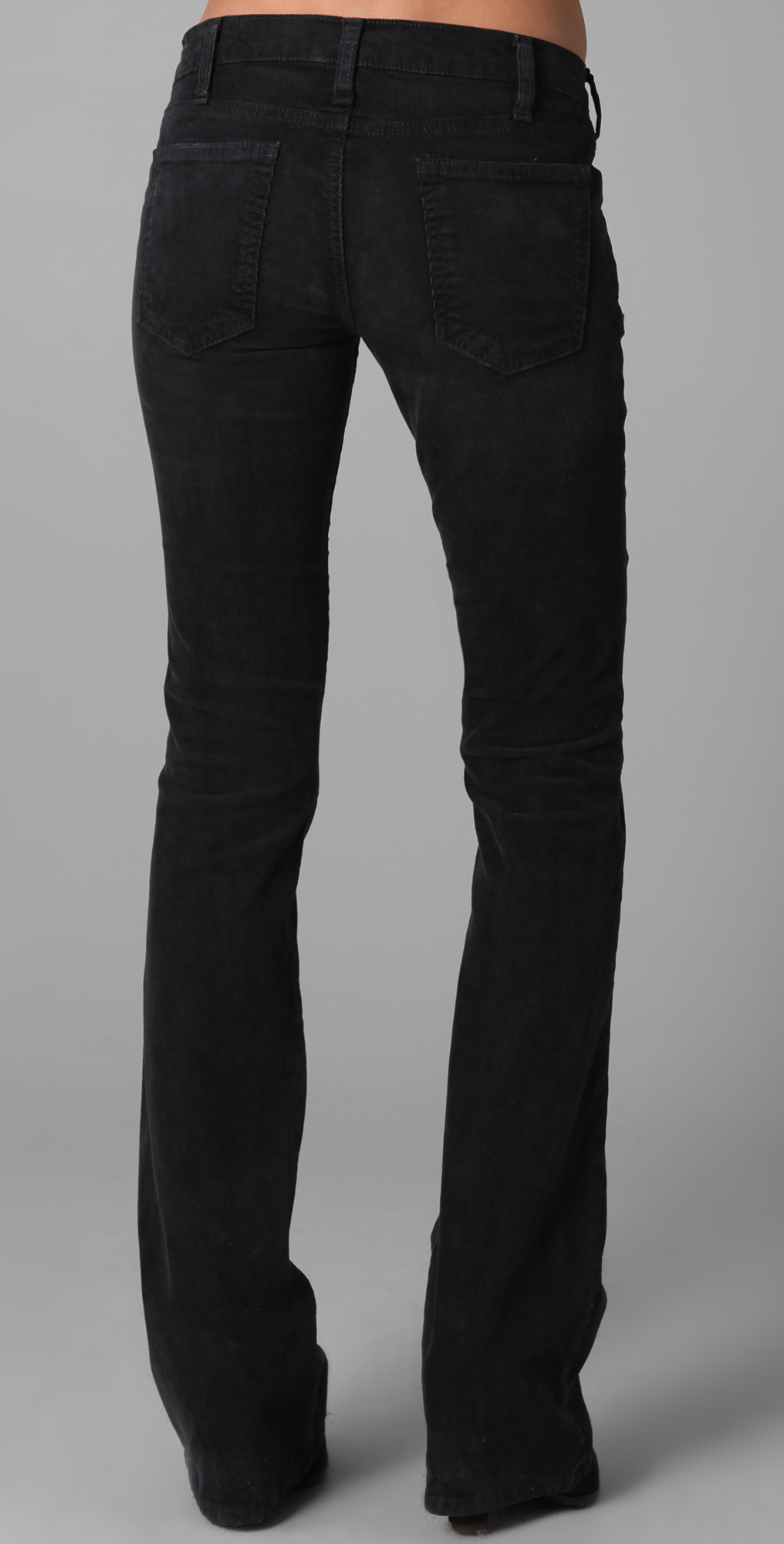 Current/elliott The Cowboy Corduroy Pants in Black | Lyst