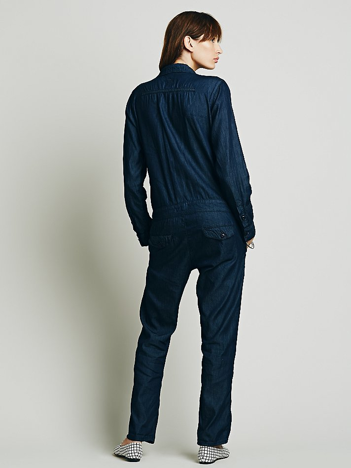 Lyst Free People Mechanic Jumpsuit in Blue