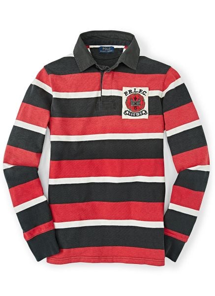 red striped rugby shirt