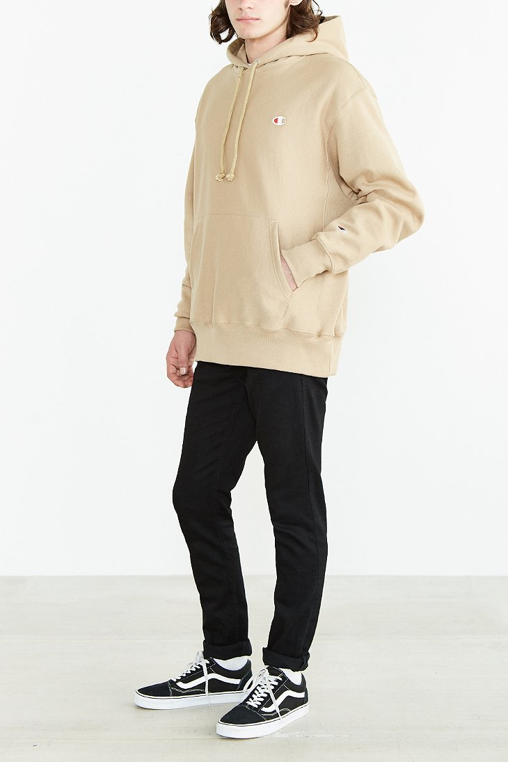 Lyst - Champion Icon Reverse Weave Hoodie Sweatshirt in Natural for Men