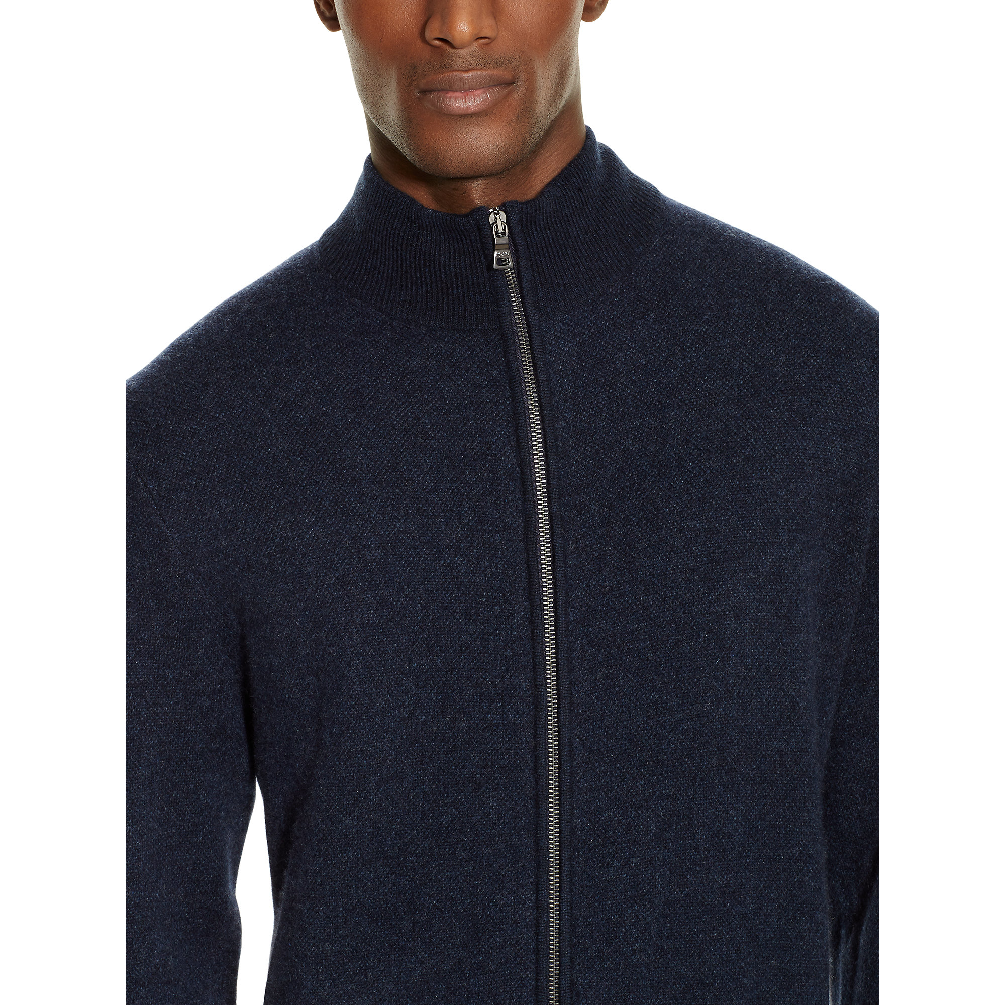 Lyst - Polo Ralph Lauren Cashmere Full-zip Sweater in Blue for Men