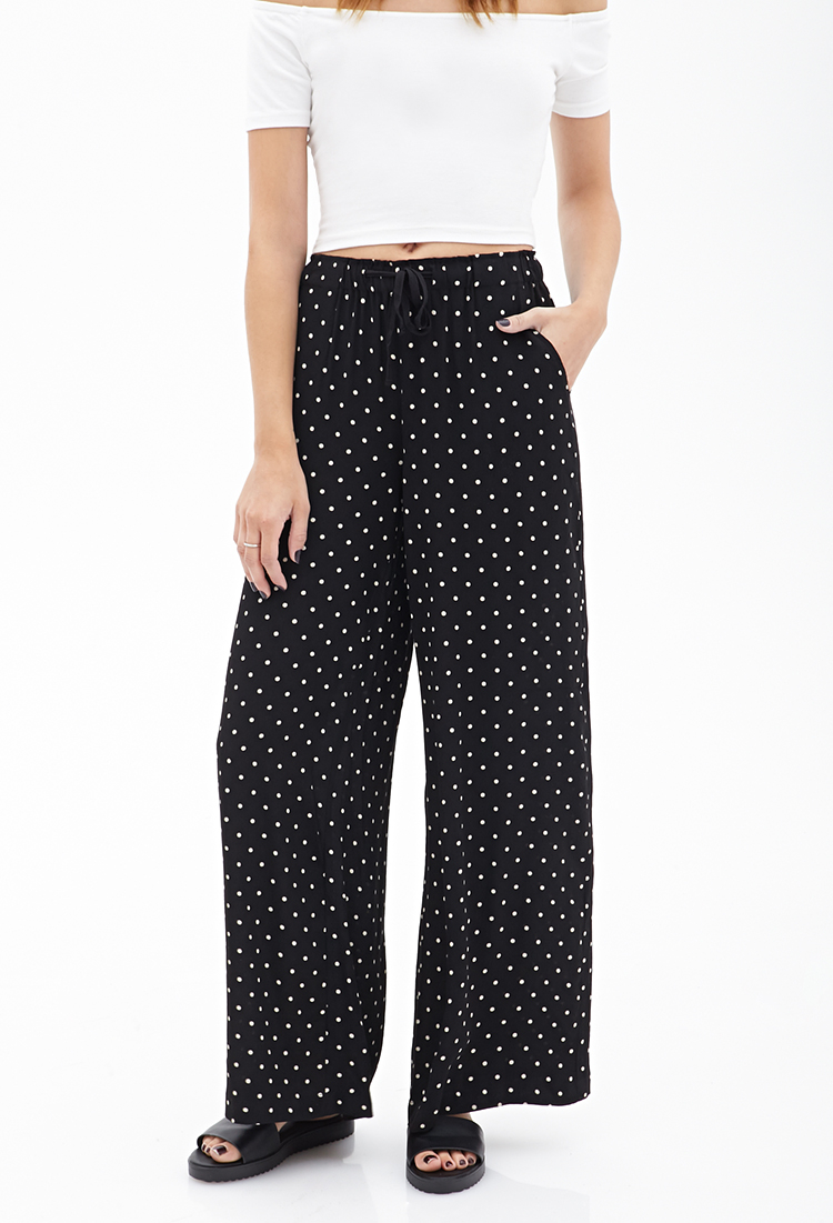 Lyst - Forever 21 Polka Dot Palazzo Pants You've Been Added To The ...