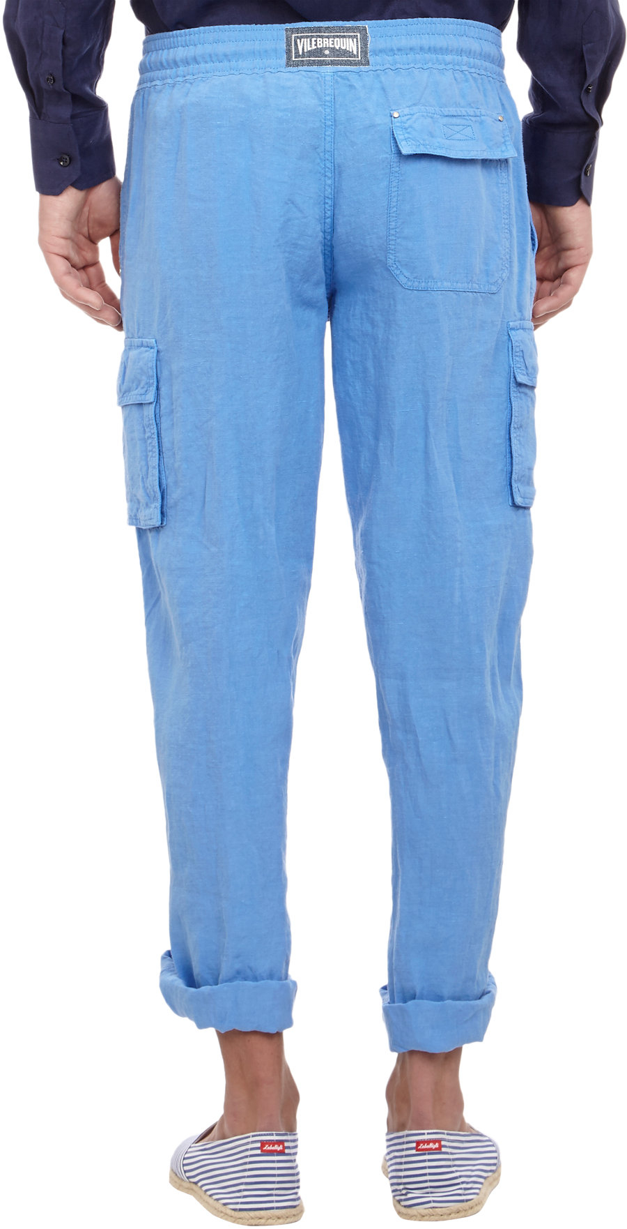 Lyst - Vilebrequin Linen Cargo Pants in Blue for Men