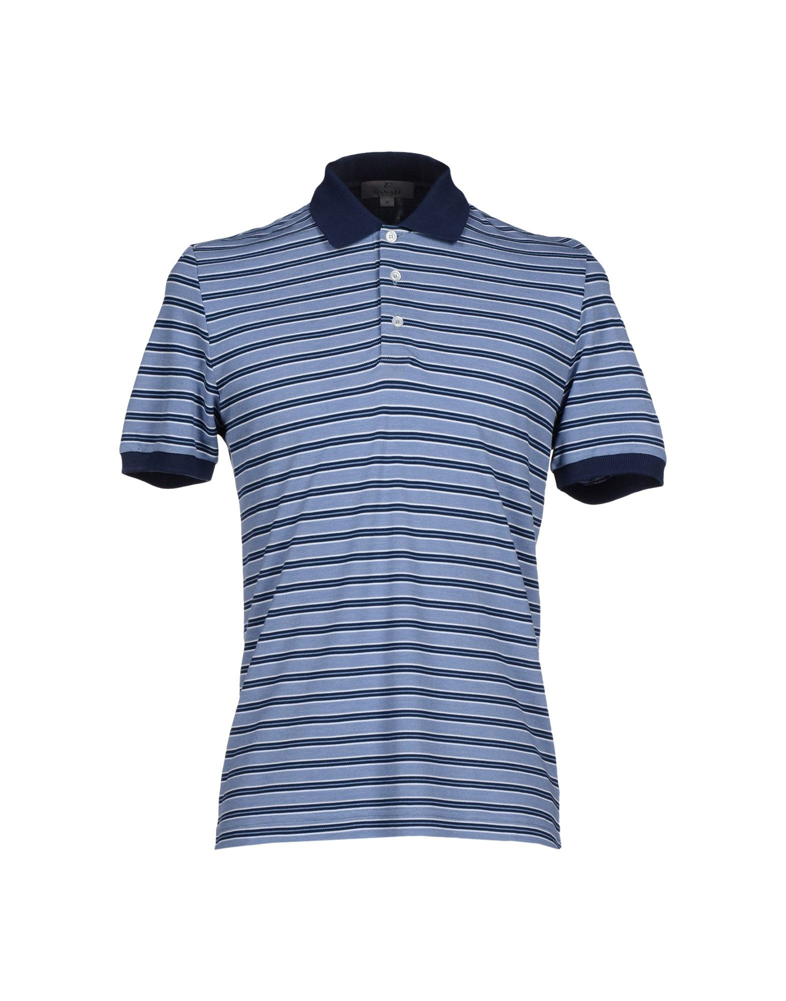 Canali Polo Shirt in Blue for Men (Pastel blue) | Lyst