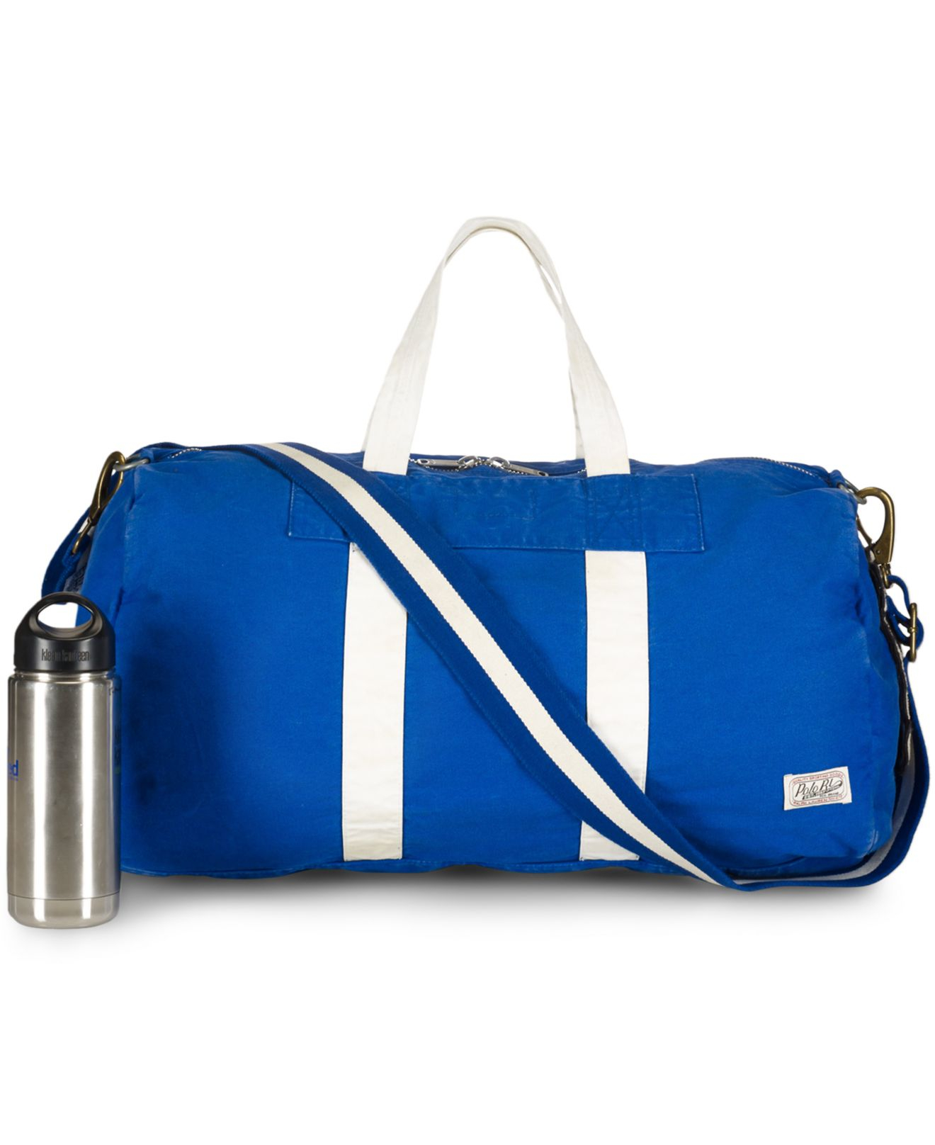 Lyst Polo Ralph Lauren Canvas Football Duffel Bag In Blue For Men Gallery
