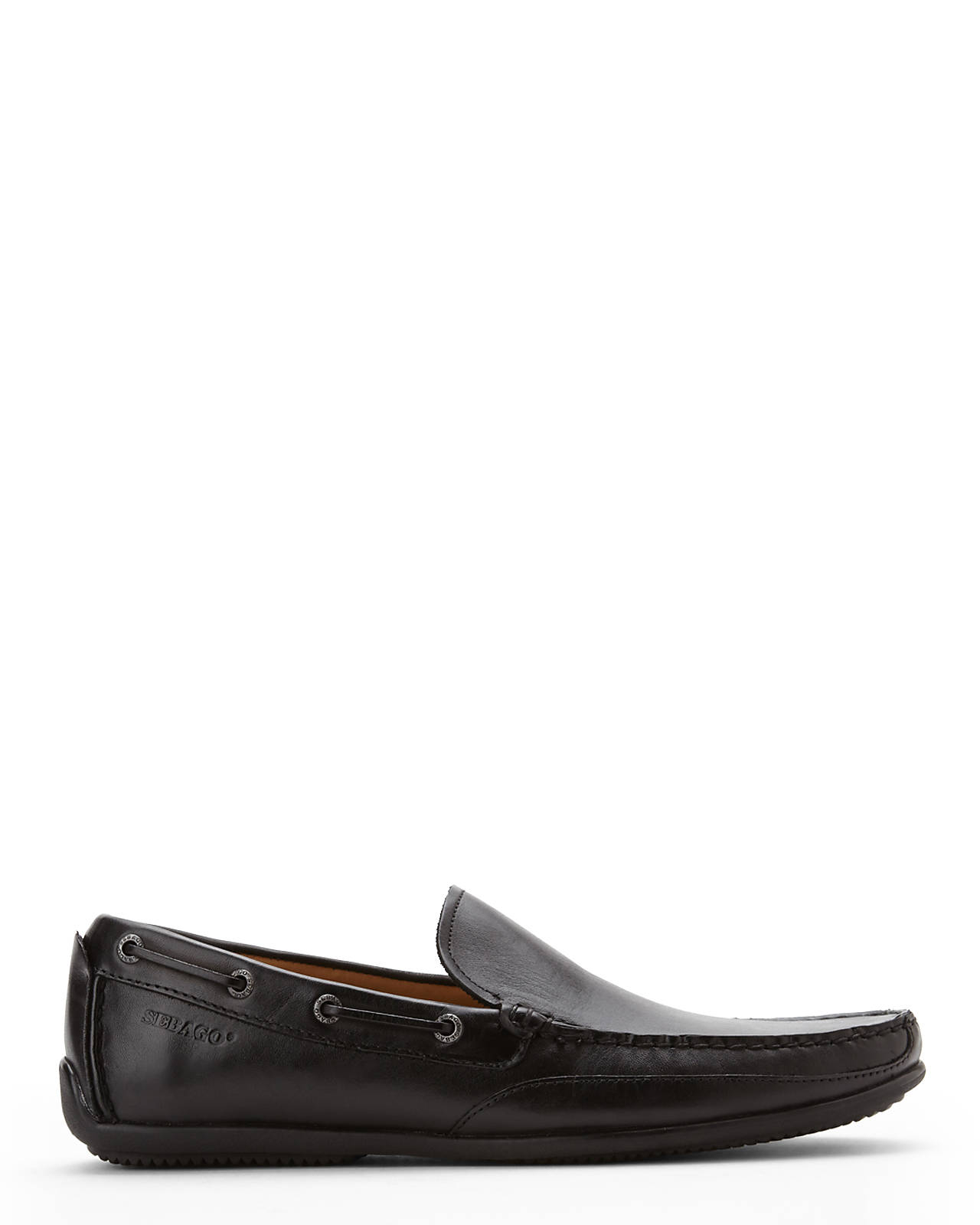 sebago black canton slip on loafers in black for lyst sebago black canton slip on loafers in black for lyst