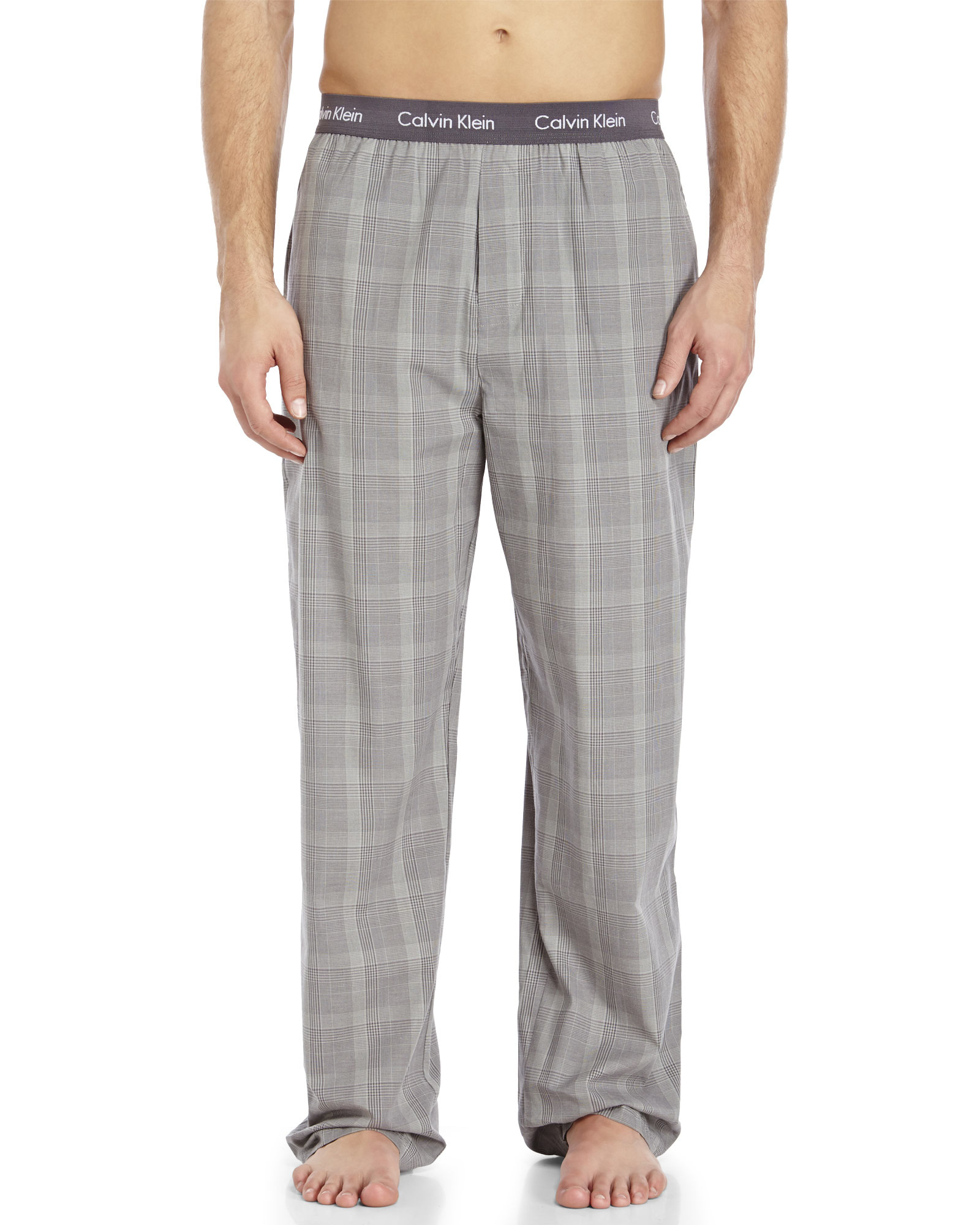 Lyst Calvin Klein Printed Woven Pajama Pants in Gray for Men