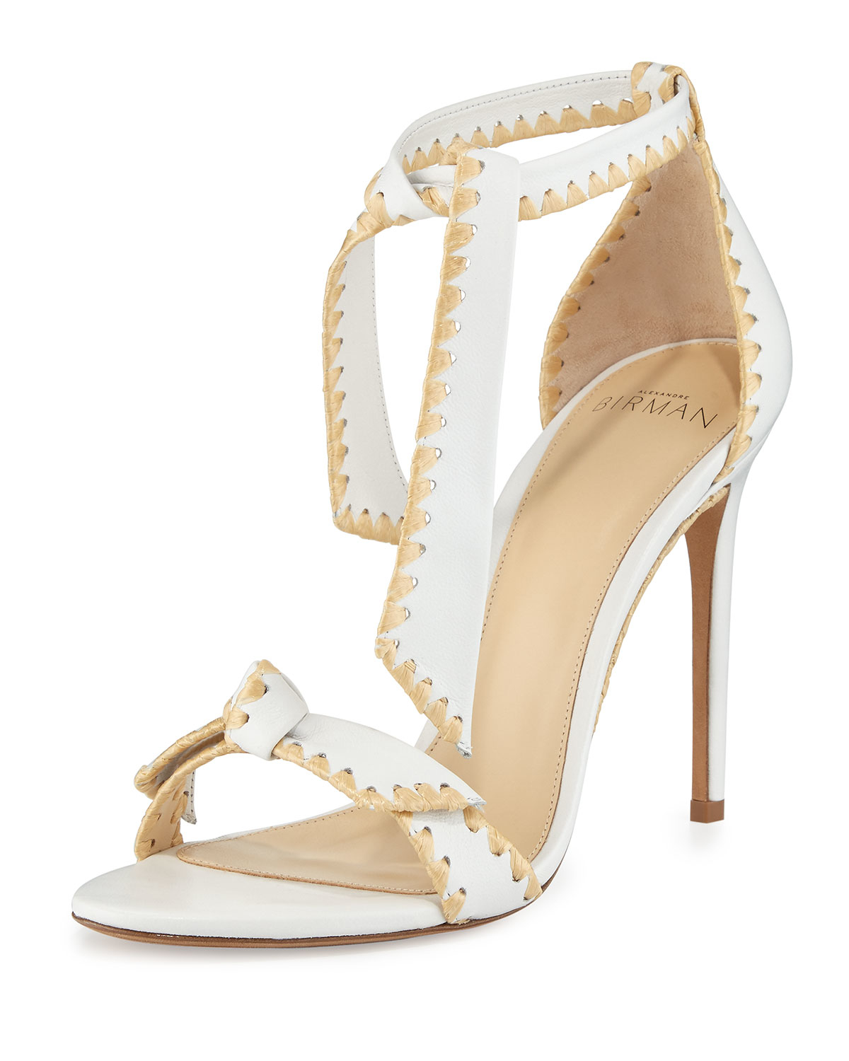  Alexandre  birman  Clarita Whipstitch Leather Sandal  in 