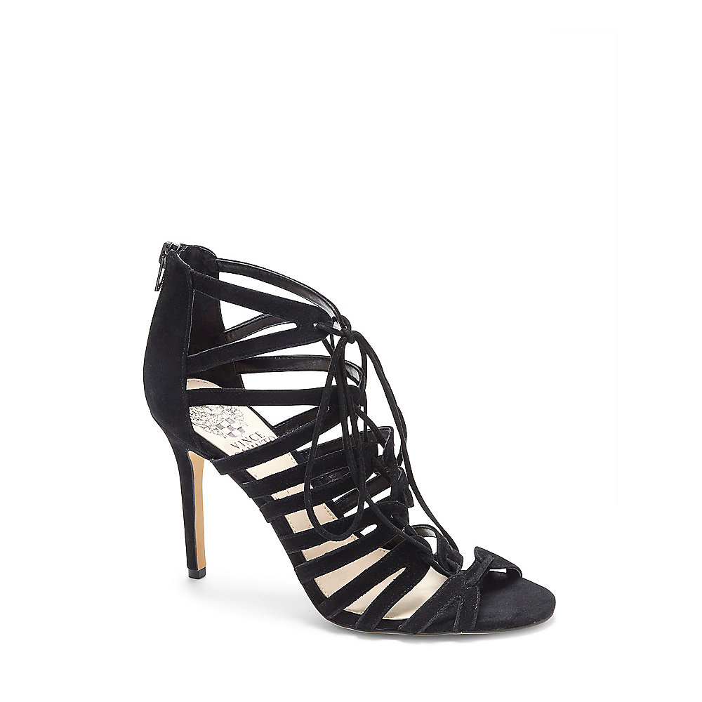 Lyst Vince Camuto Zayna Strappy Lace Up High Heel Sandal in Black
