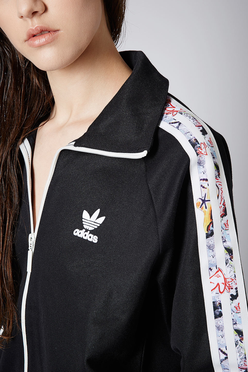 Download Lyst - TOPSHOP Tracksuit Top By X Adidas Originals in Black