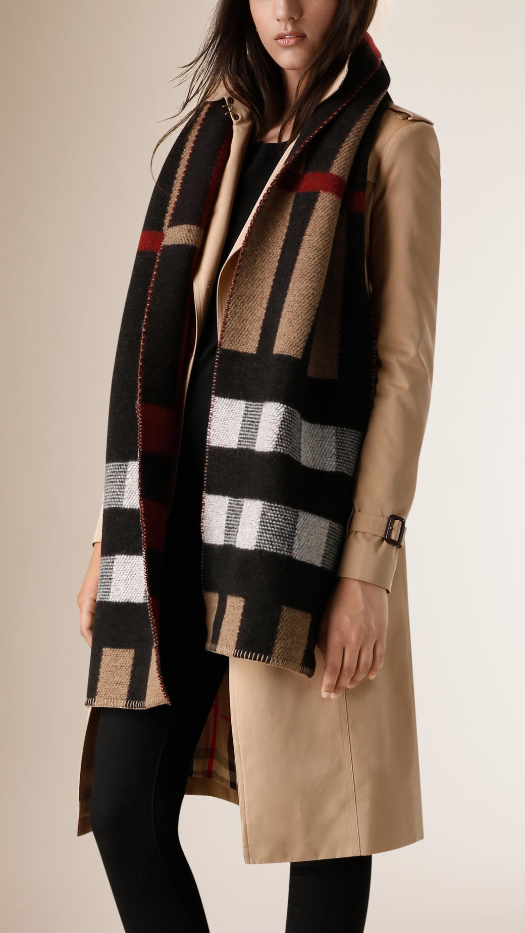 large burberry cashmere scarf