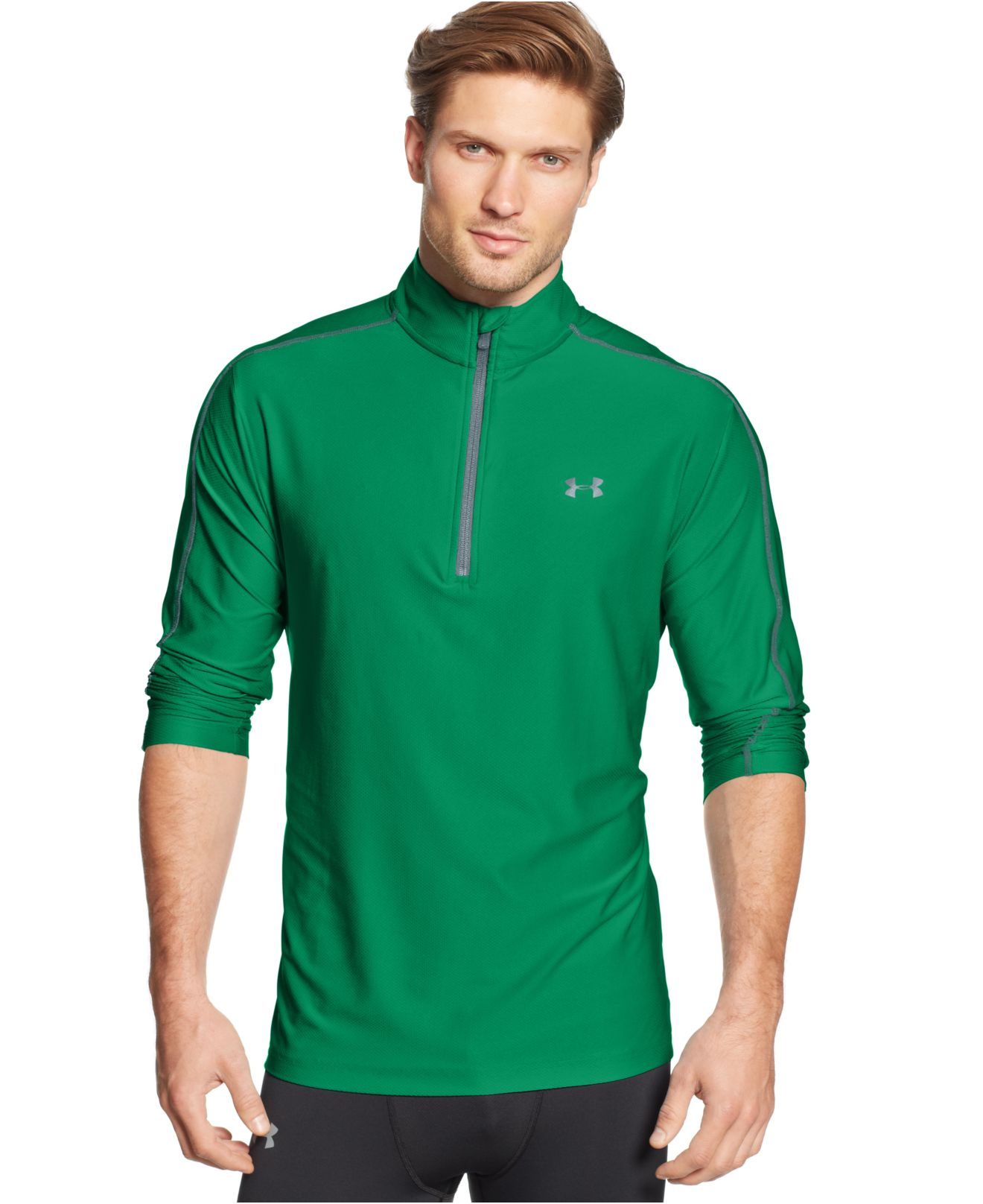 Lyst Under Armour Member'S Bounce Performance Golf Pullover in Green for Men
