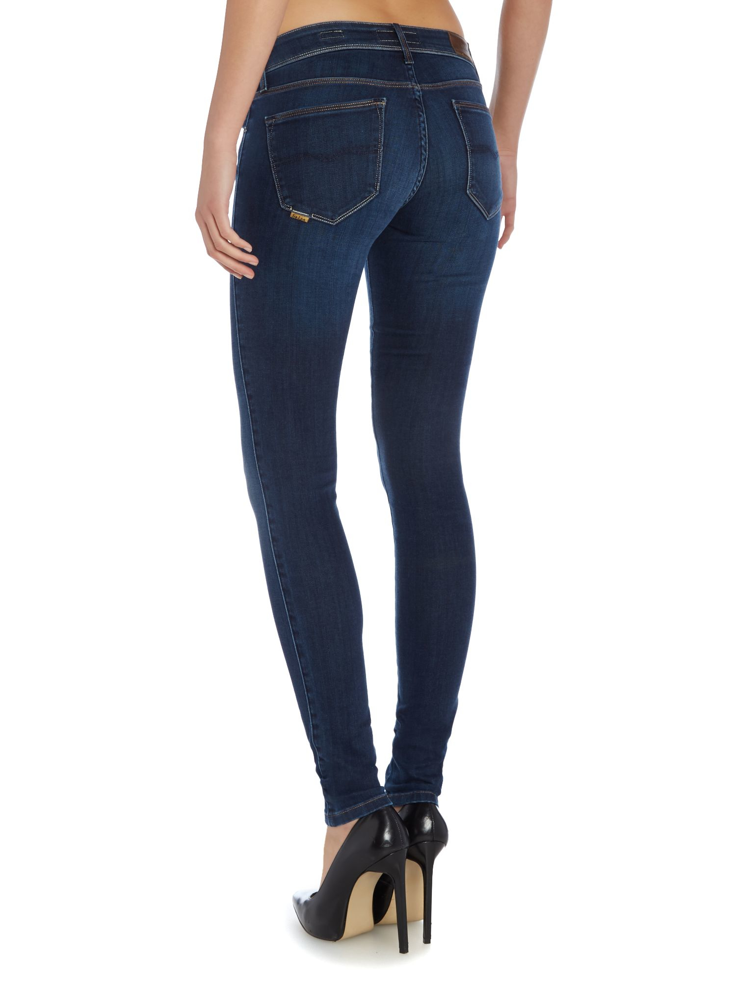 Salsa Colette Comfort Skinny Jeans in Blue (Denim Dark Wash) | Lyst