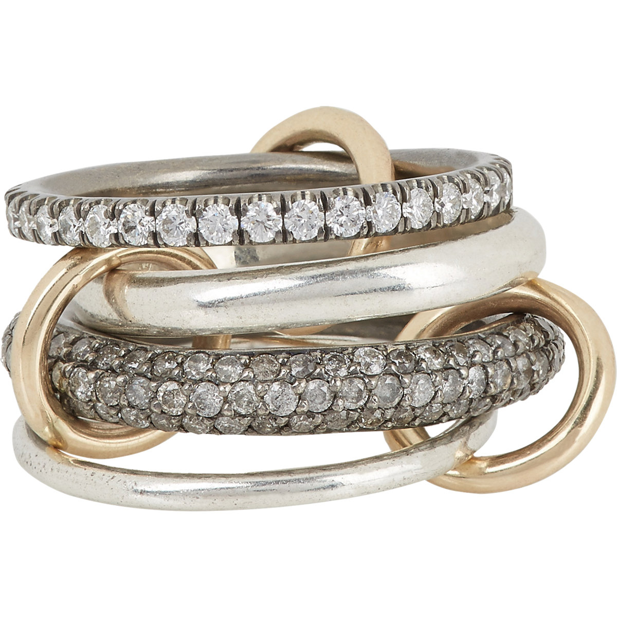 Spinelli kilcollin vega Sg Pave Ring in Gold (Colorless) | Lyst